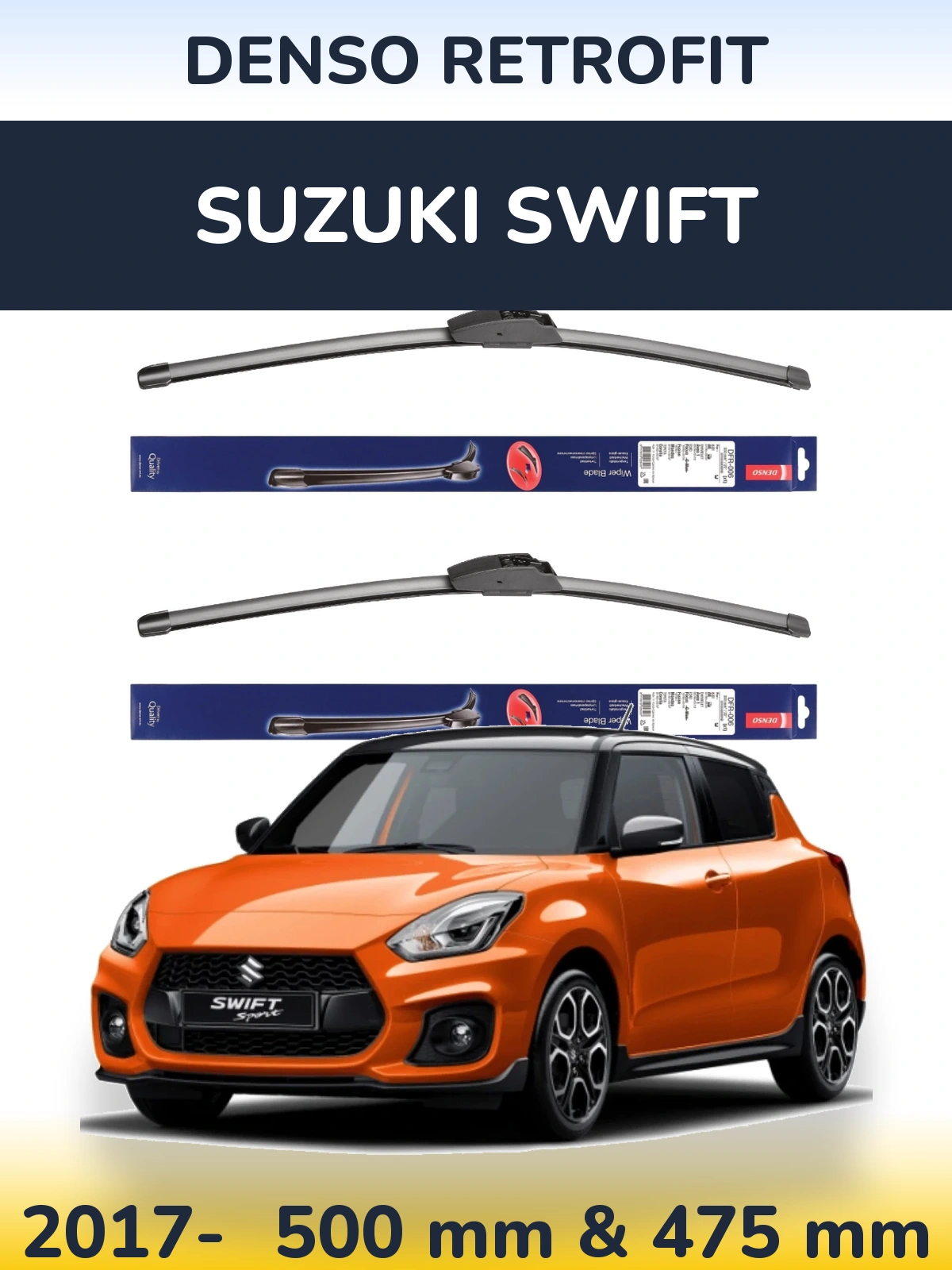 Ștergătoare Denso Retrofit pentru Suzuki Swift