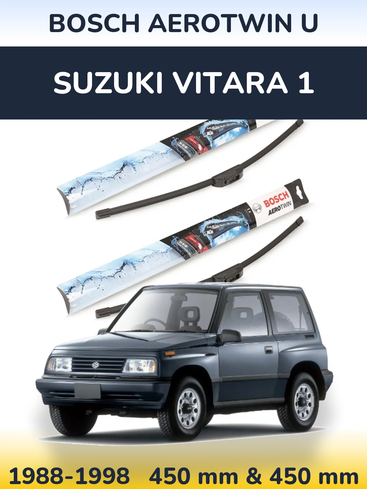 Ștergătoare BOSCH AeroTwin U pentru Suzuki Vitara 1