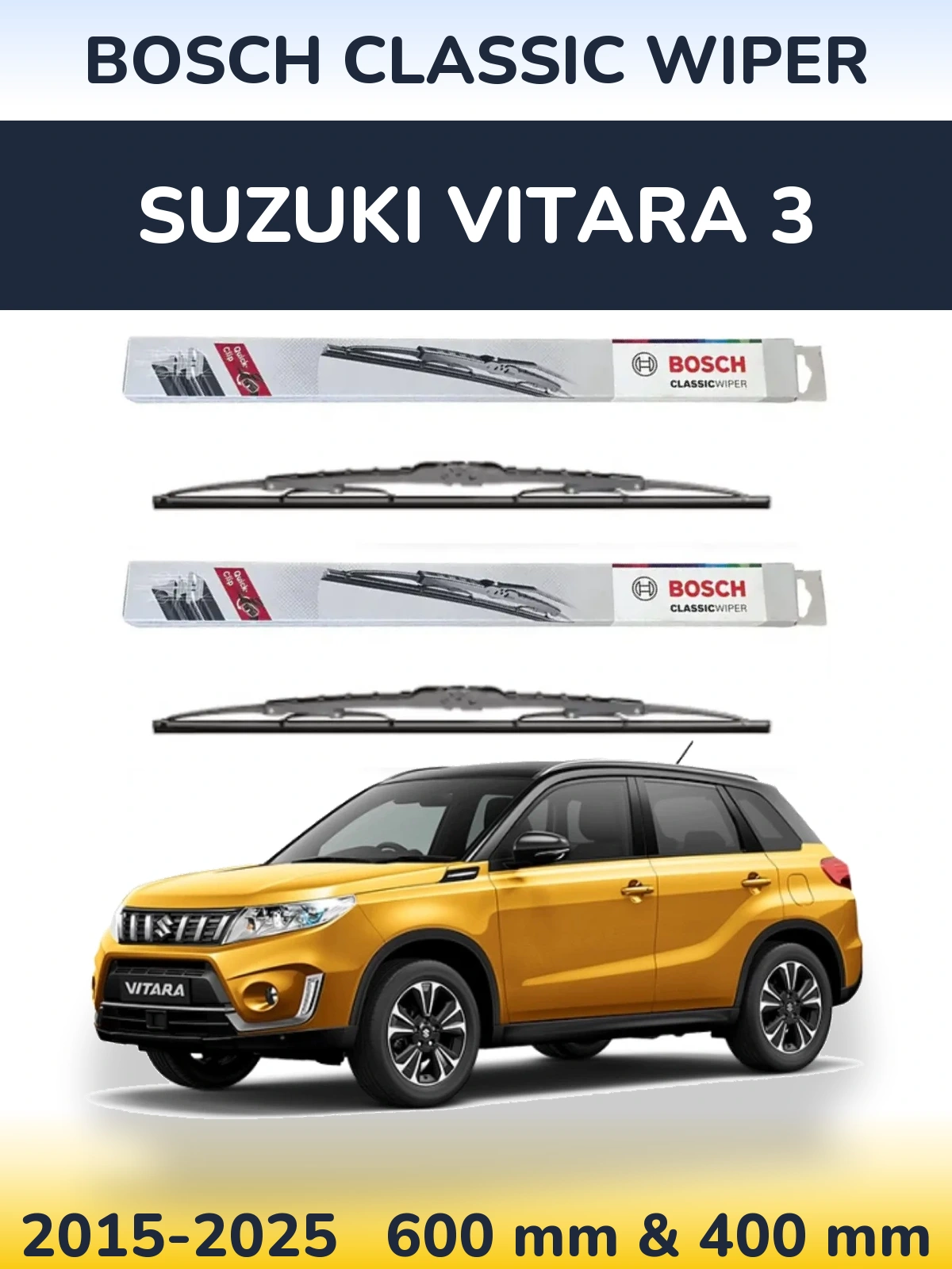 Ștergătoare BOSCH Classic Wiper pentru Suzuki Vitara 3