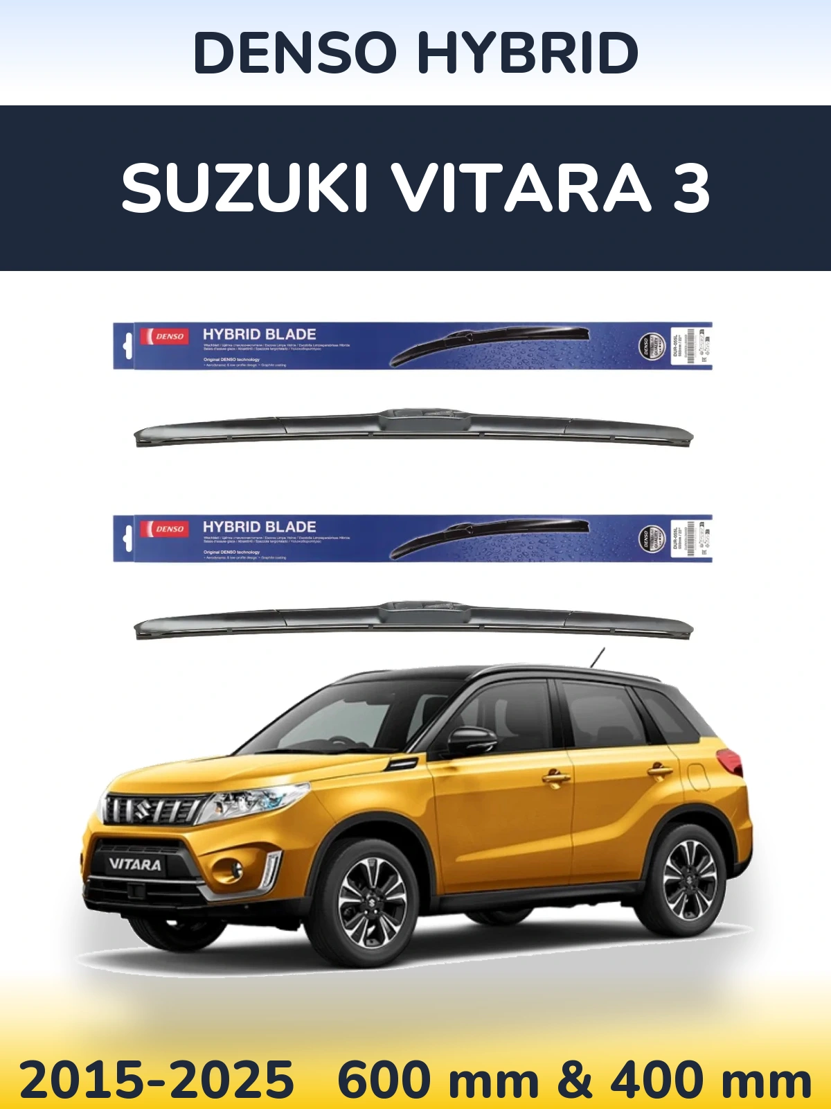Ștergătoare Denso Hybrid pentru Suzuki Vitara 3