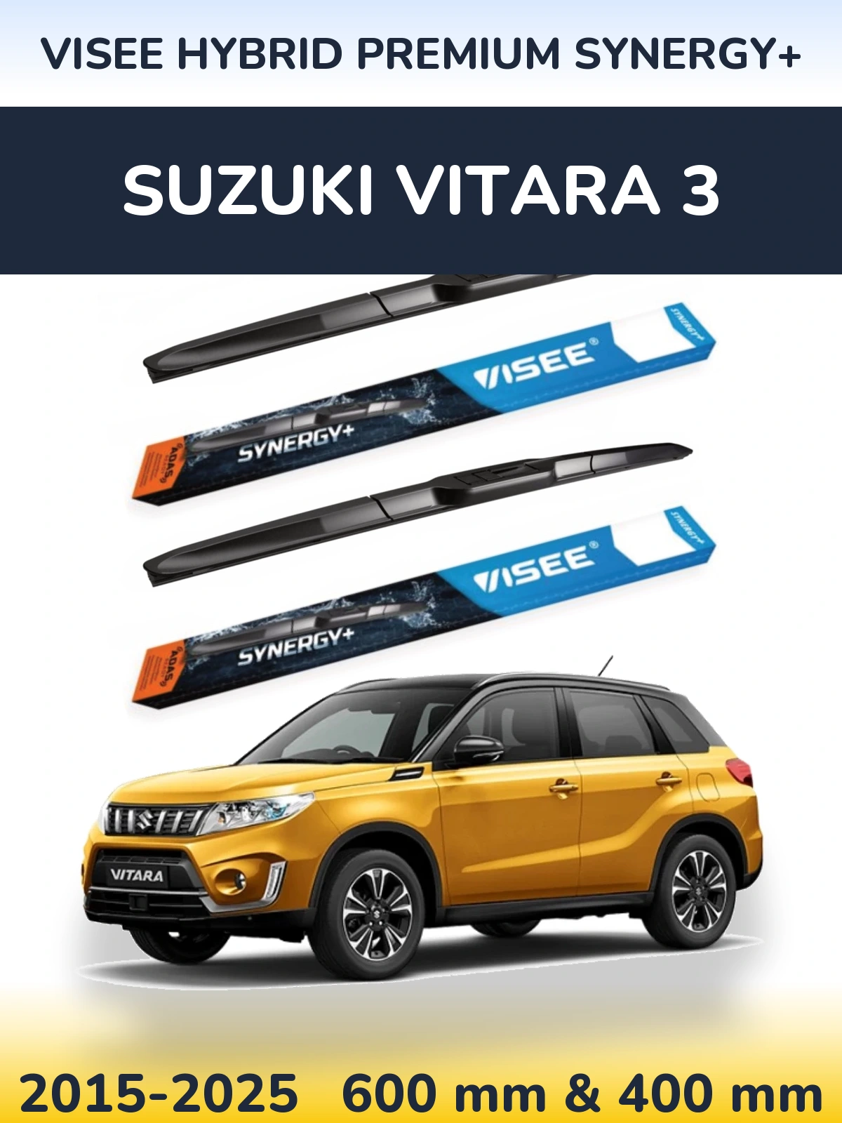 Ștergătoare VISEE HYBRID PREMIUM SYNERGY+ pentru Suzuki Vitara 3
