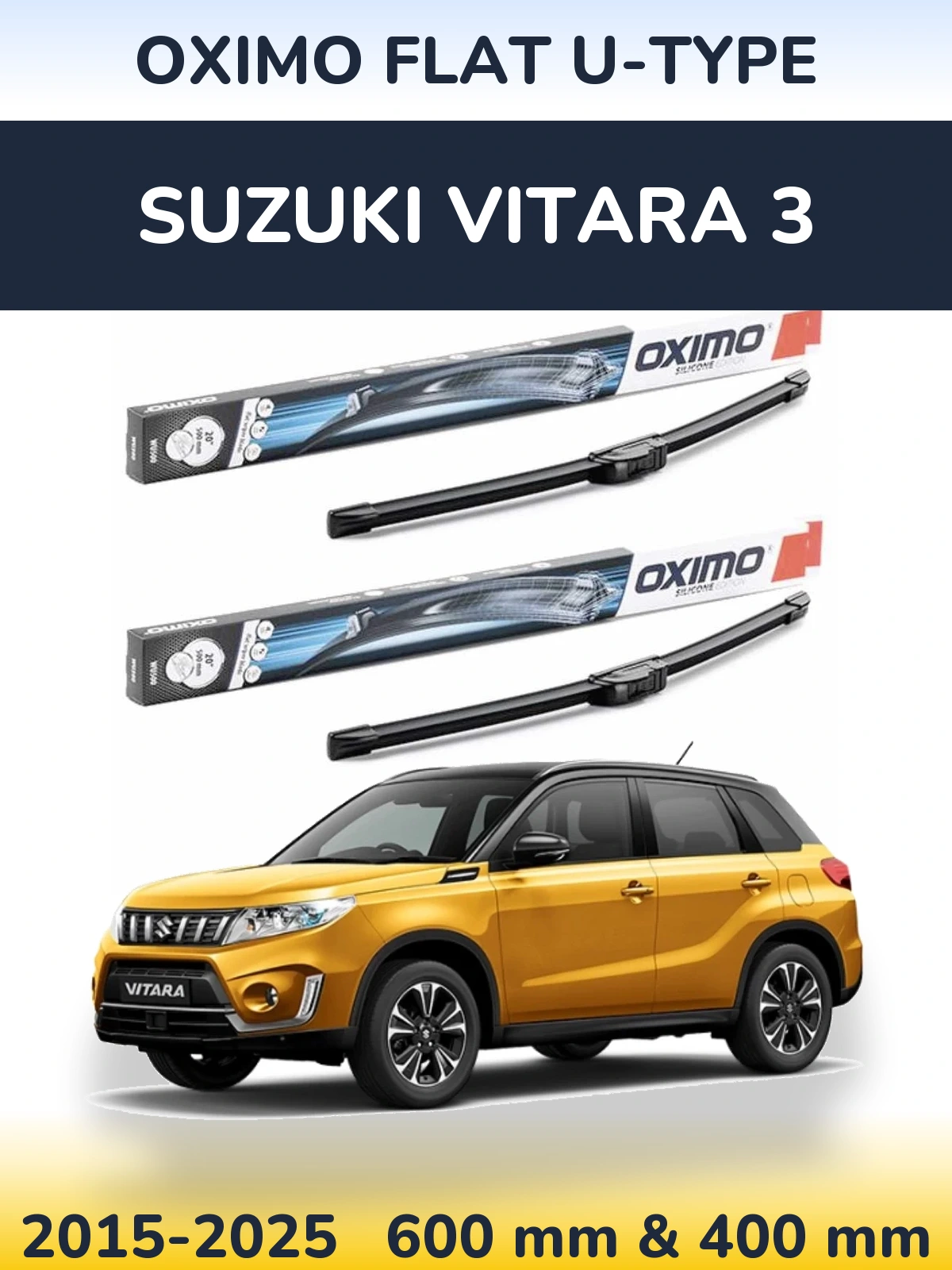 Ștergătoare Oximo Flat U-type pentru Suzuki Vitara 3