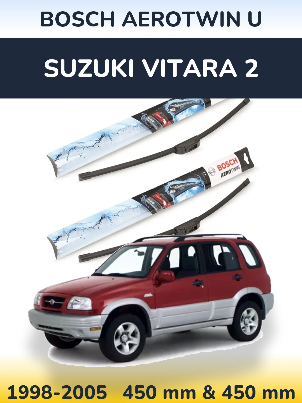 Ștergătoare BOSCH AeroTwin U pentru Suzuki Vitara 2