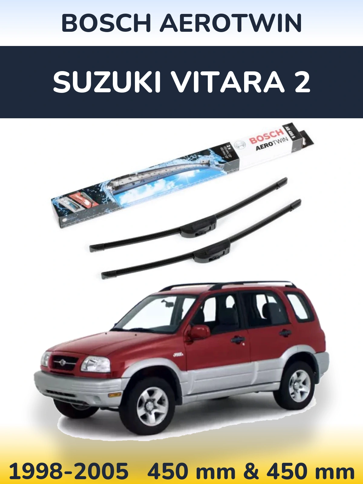 Ștergătoare BOSCH AeroTwin pentru Suzuki Vitara 2