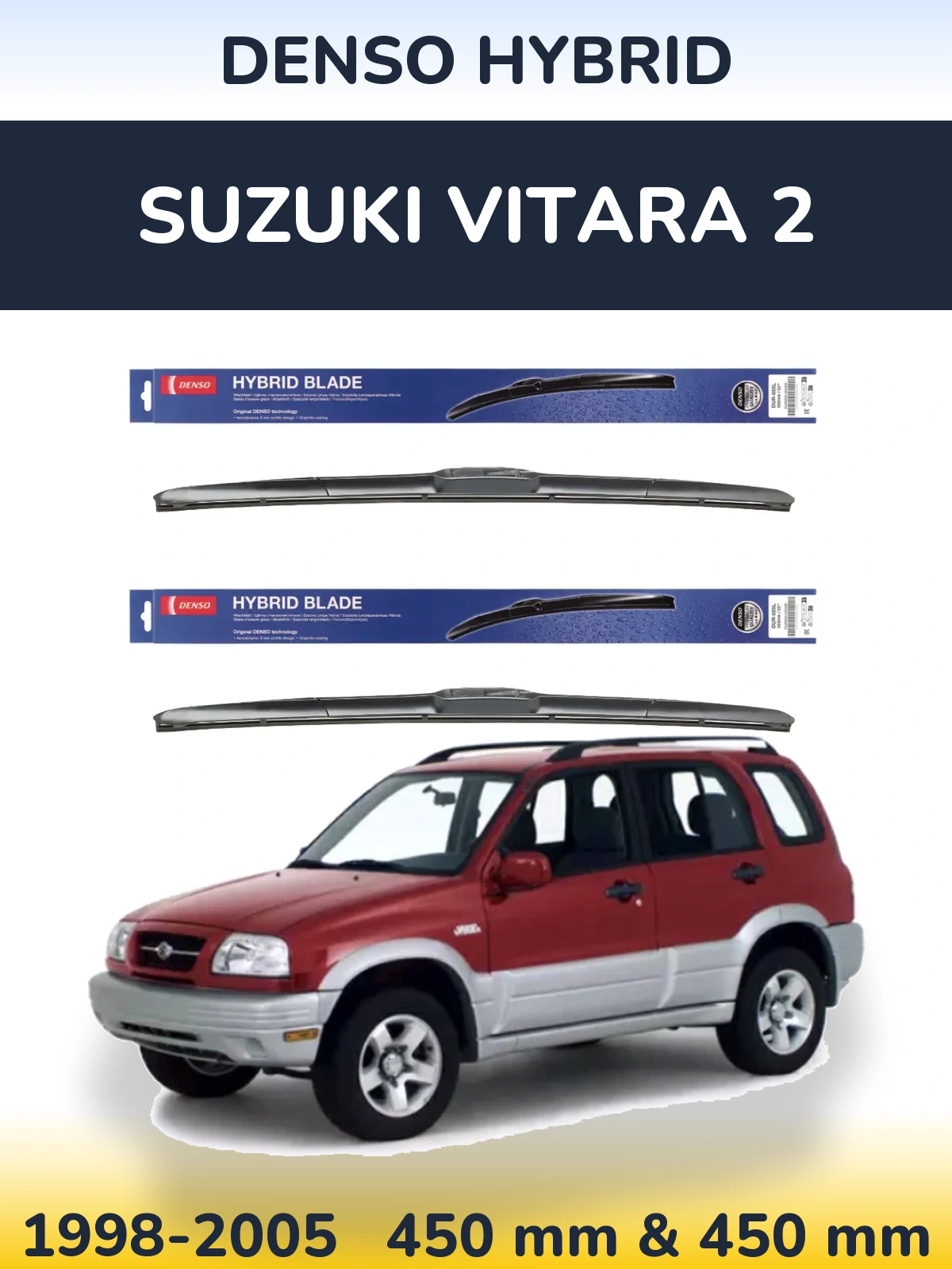 Ștergătoare Denso Hybrid pentru Suzuki Vitara 2