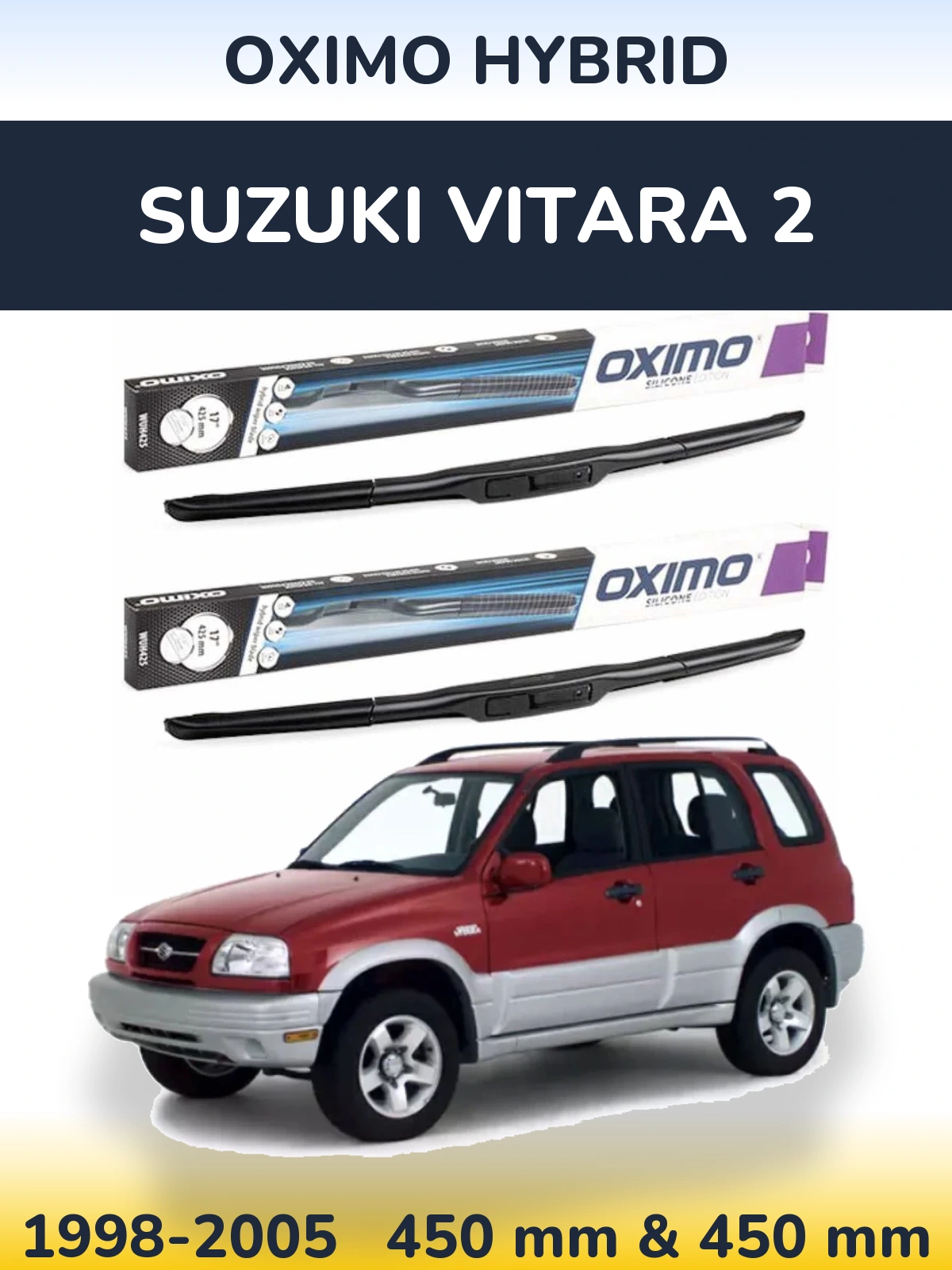 Ștergătoare Oximo Hybrid pentru Suzuki Vitara 2