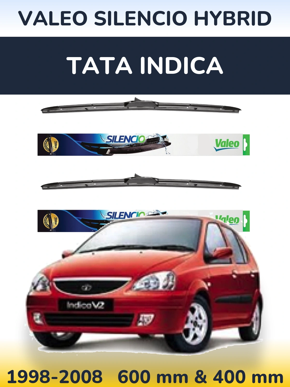 Ștergătoare Valeo Silencio Hybrid pentru Tata Indica