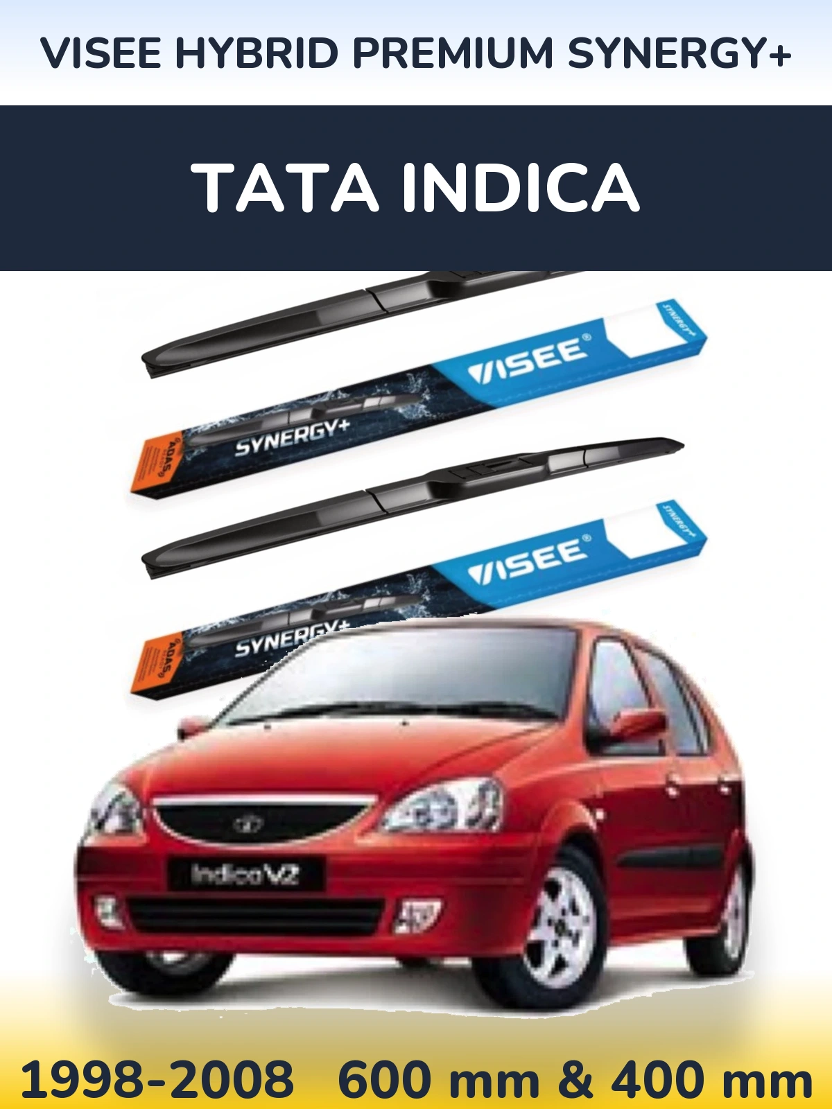 Ștergătoare VISEE HYBRID PREMIUM SYNERGY+ pentru Tata Indica