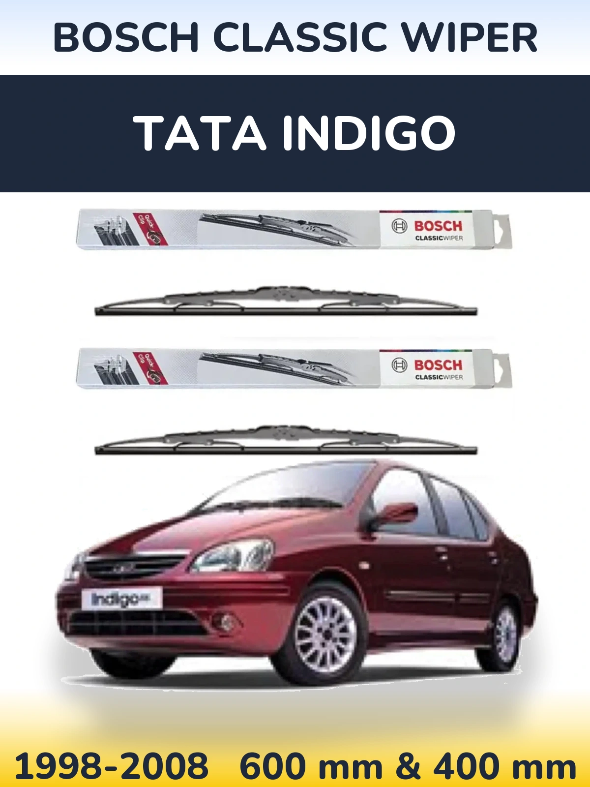 Ștergătoare BOSCH Classic Wiper pentru Tata Indigo