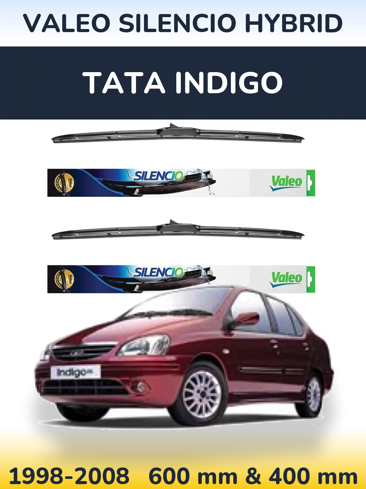 Ștergătoare Valeo Silencio Hybrid pentru Tata Indigo