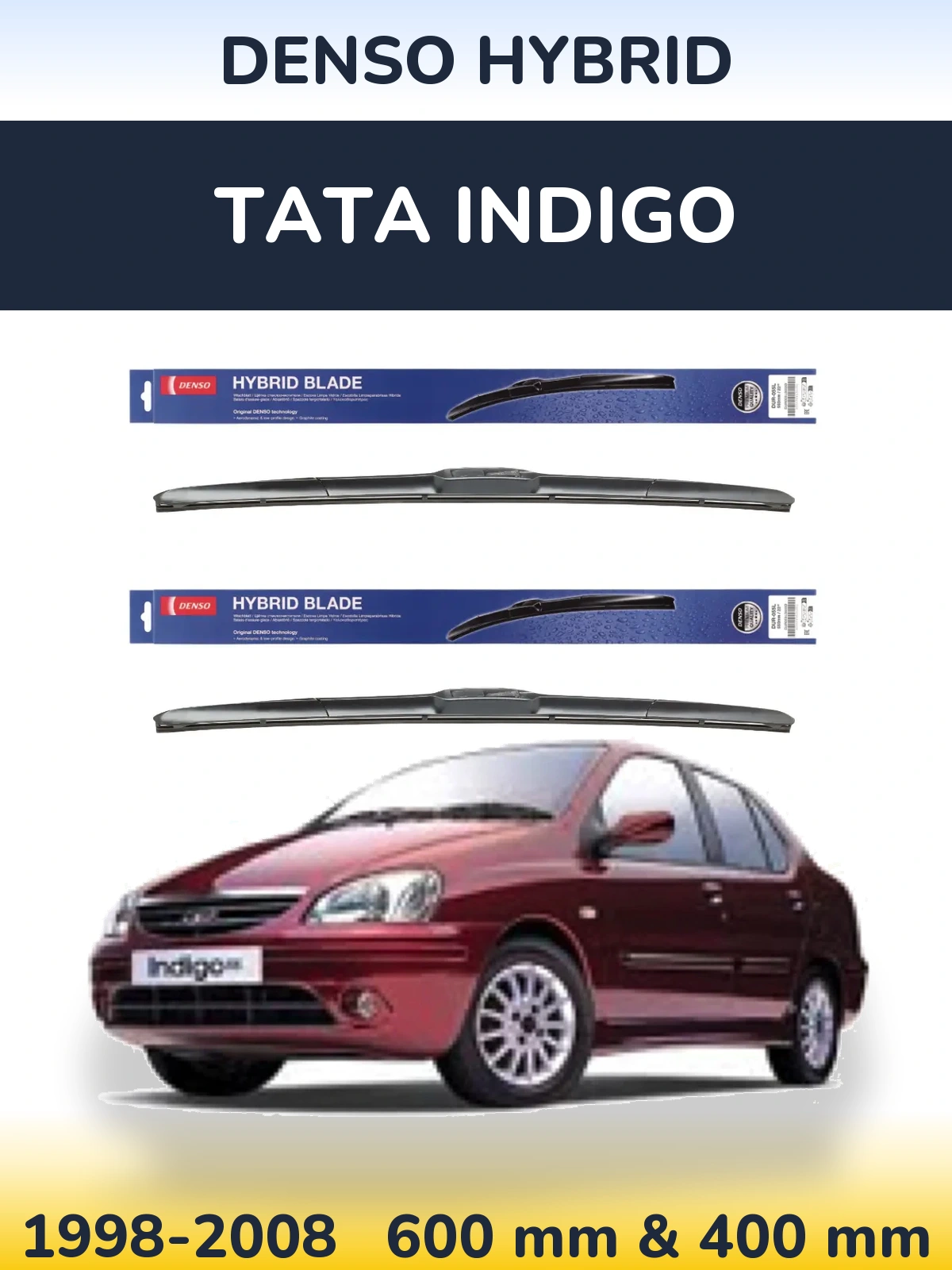 Ștergătoare Denso Hybrid pentru Tata Indigo