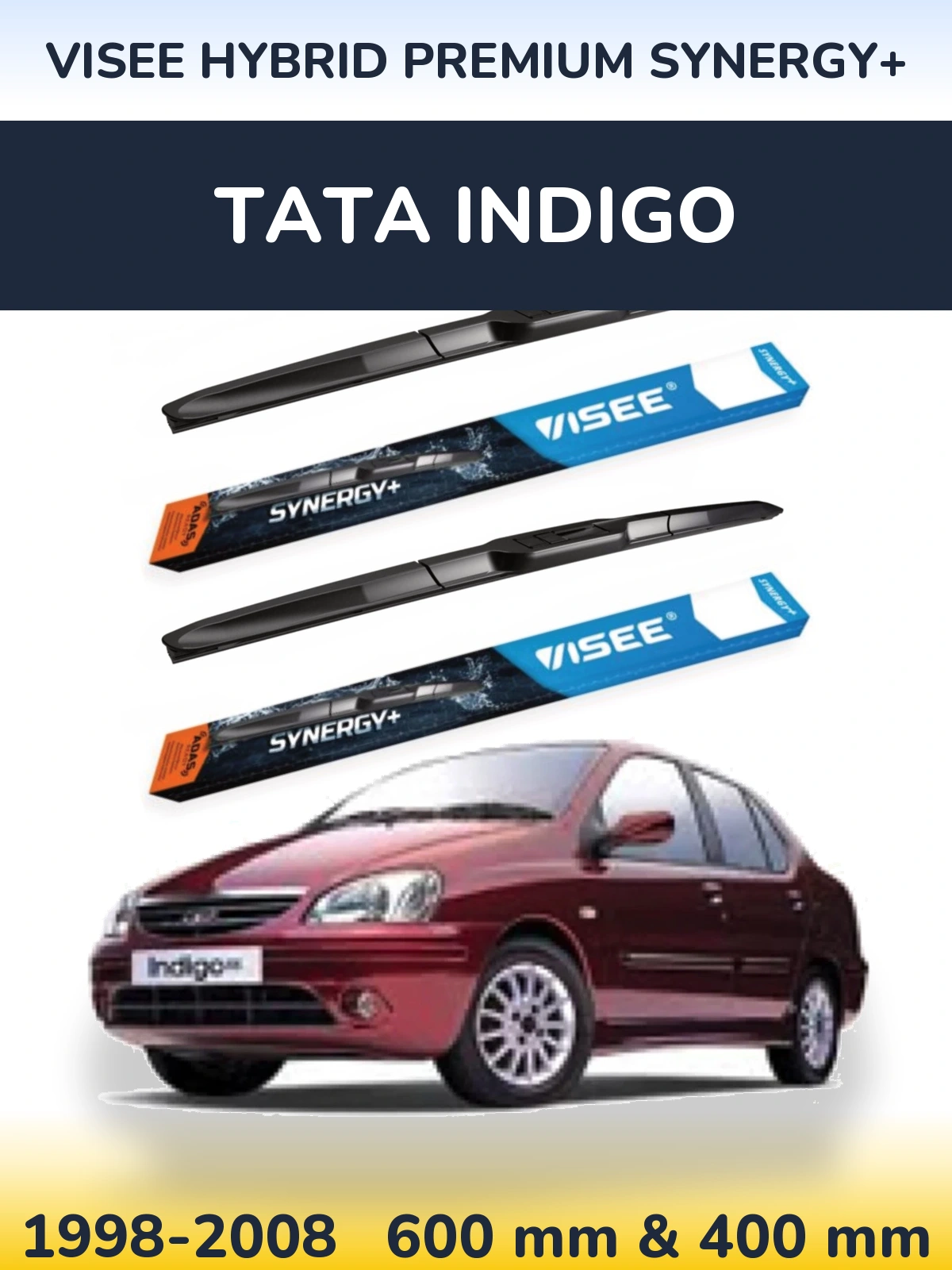 Ștergătoare VISEE HYBRID PREMIUM SYNERGY+ pentru Tata Indigo