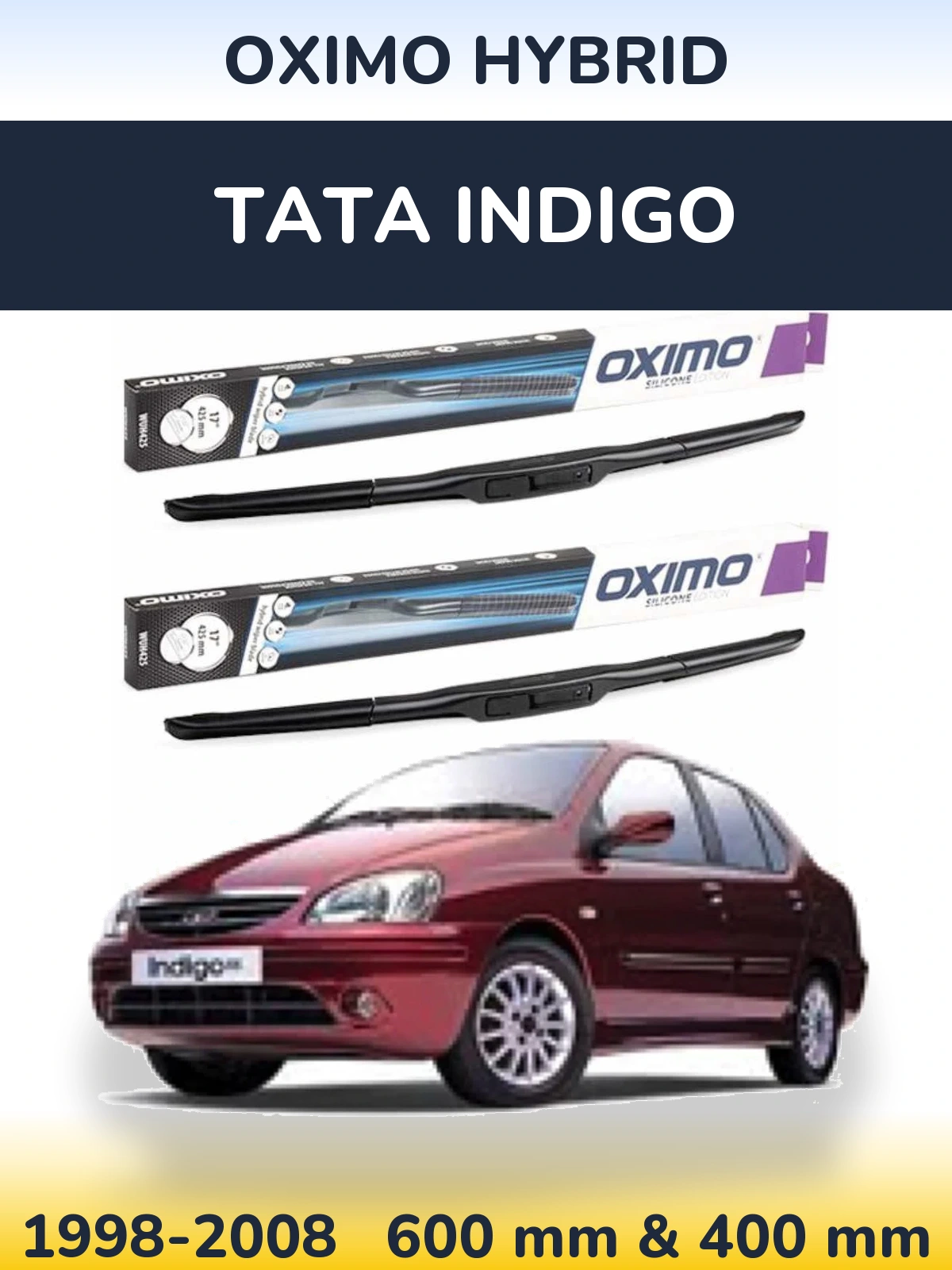 Ștergătoare Oximo Hybrid pentru Tata Indigo