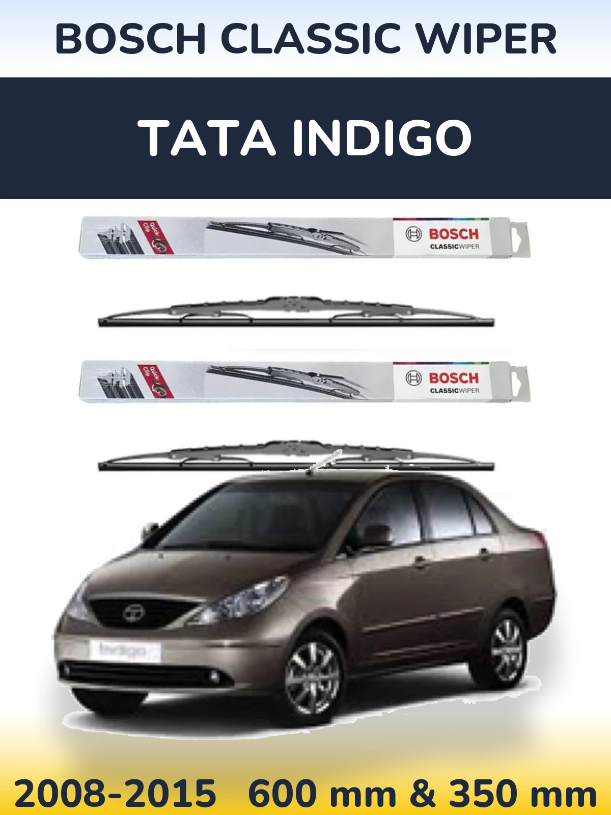 Ștergătoare BOSCH Classic Wiper pentru Tata Indigo