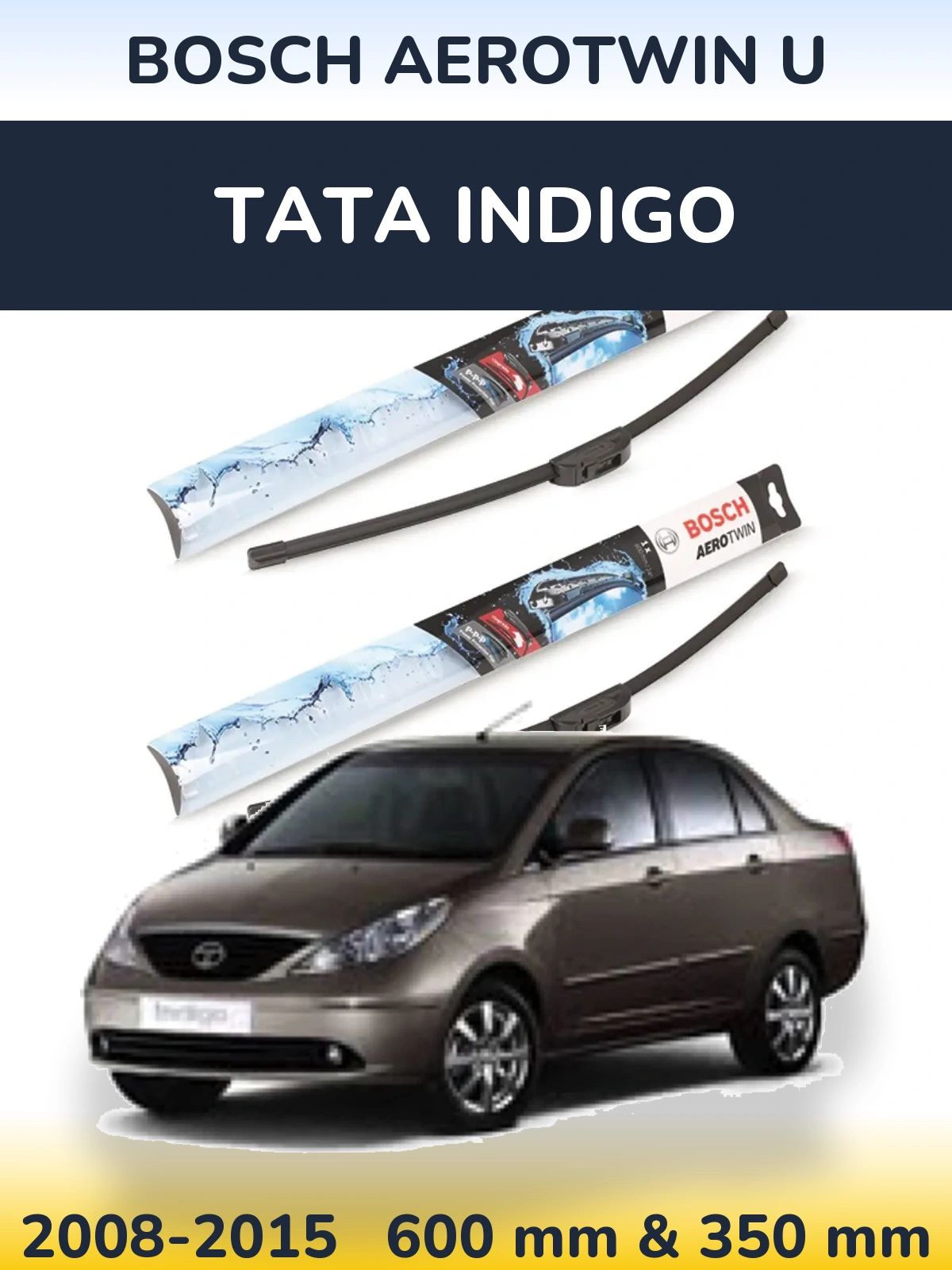 Ștergătoare BOSCH AeroTwin U pentru Tata Indigo