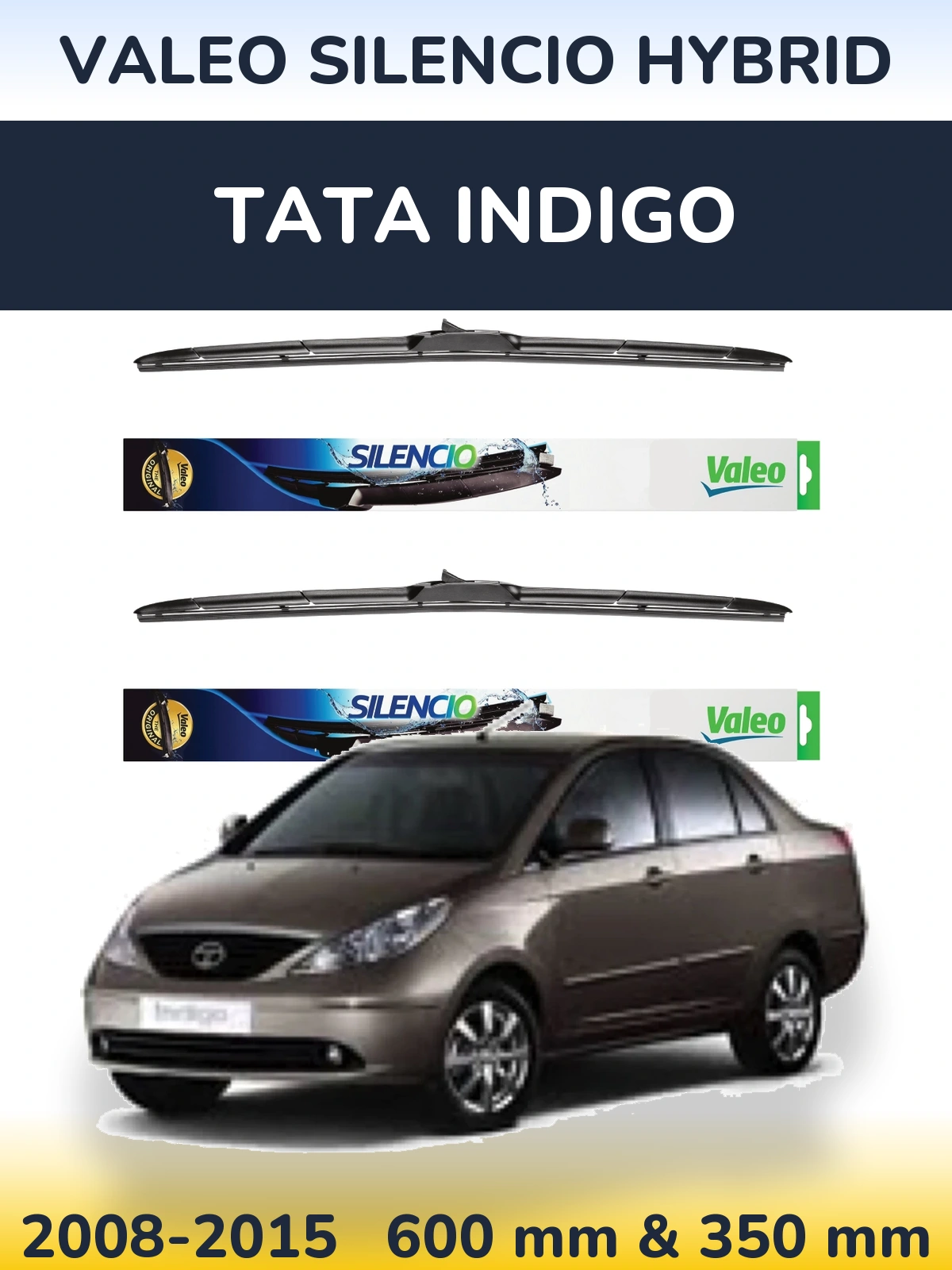 Ștergătoare Valeo Silencio Hybrid pentru Tata Indigo
