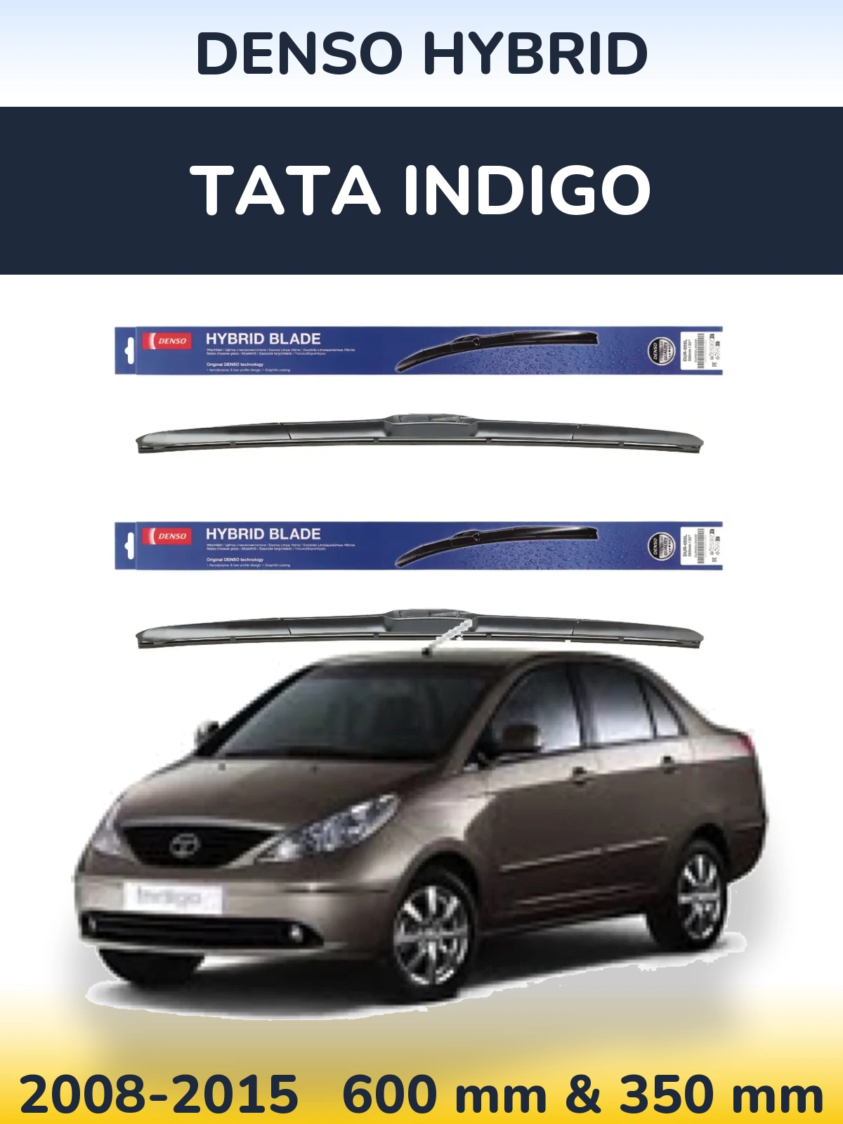 Ștergătoare Denso Hybrid pentru Tata Indigo