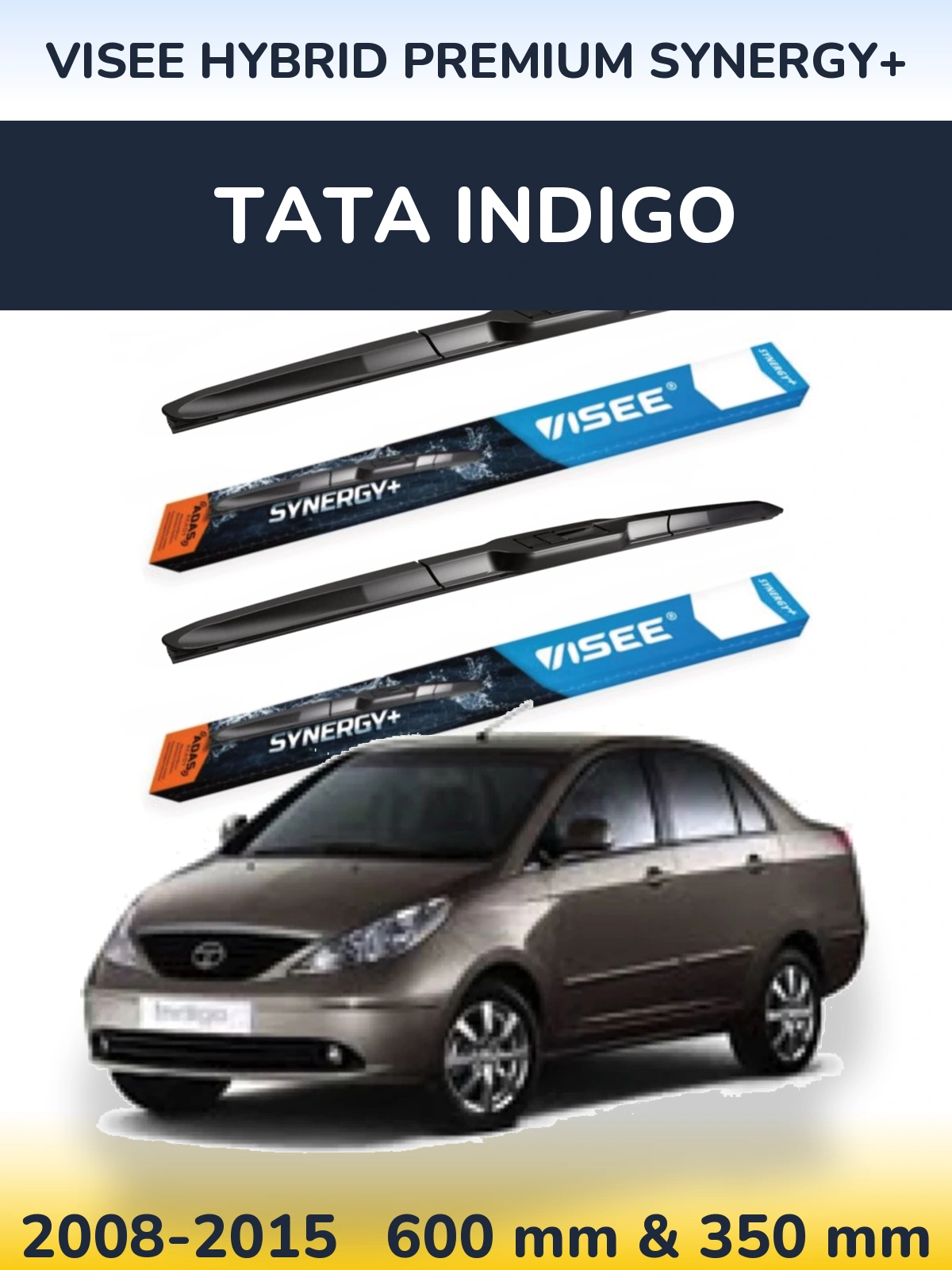 Ștergătoare VISEE HYBRID PREMIUM SYNERGY+ pentru Tata Indigo