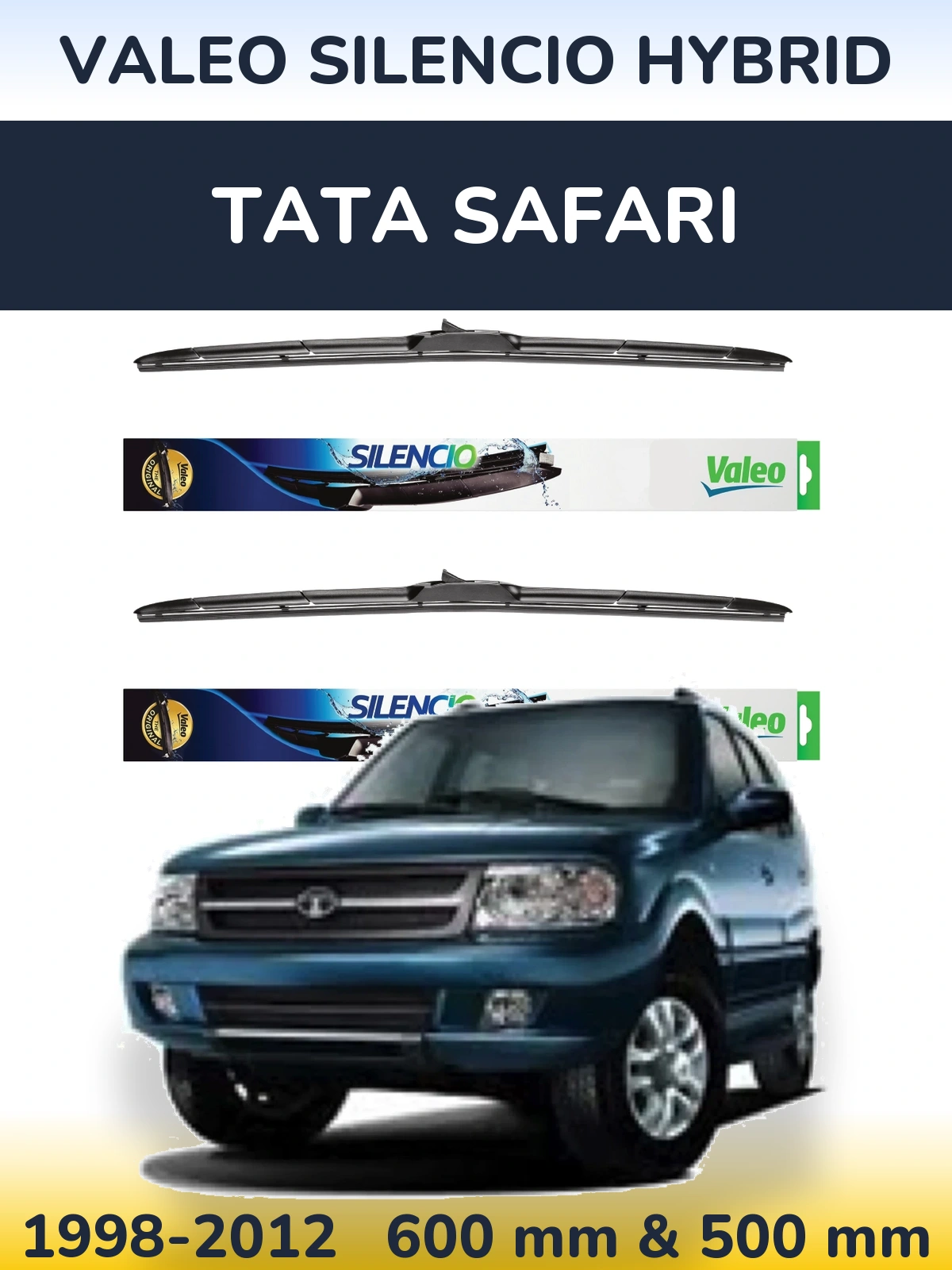 Ștergătoare Valeo Silencio Hybrid pentru Tata Safari