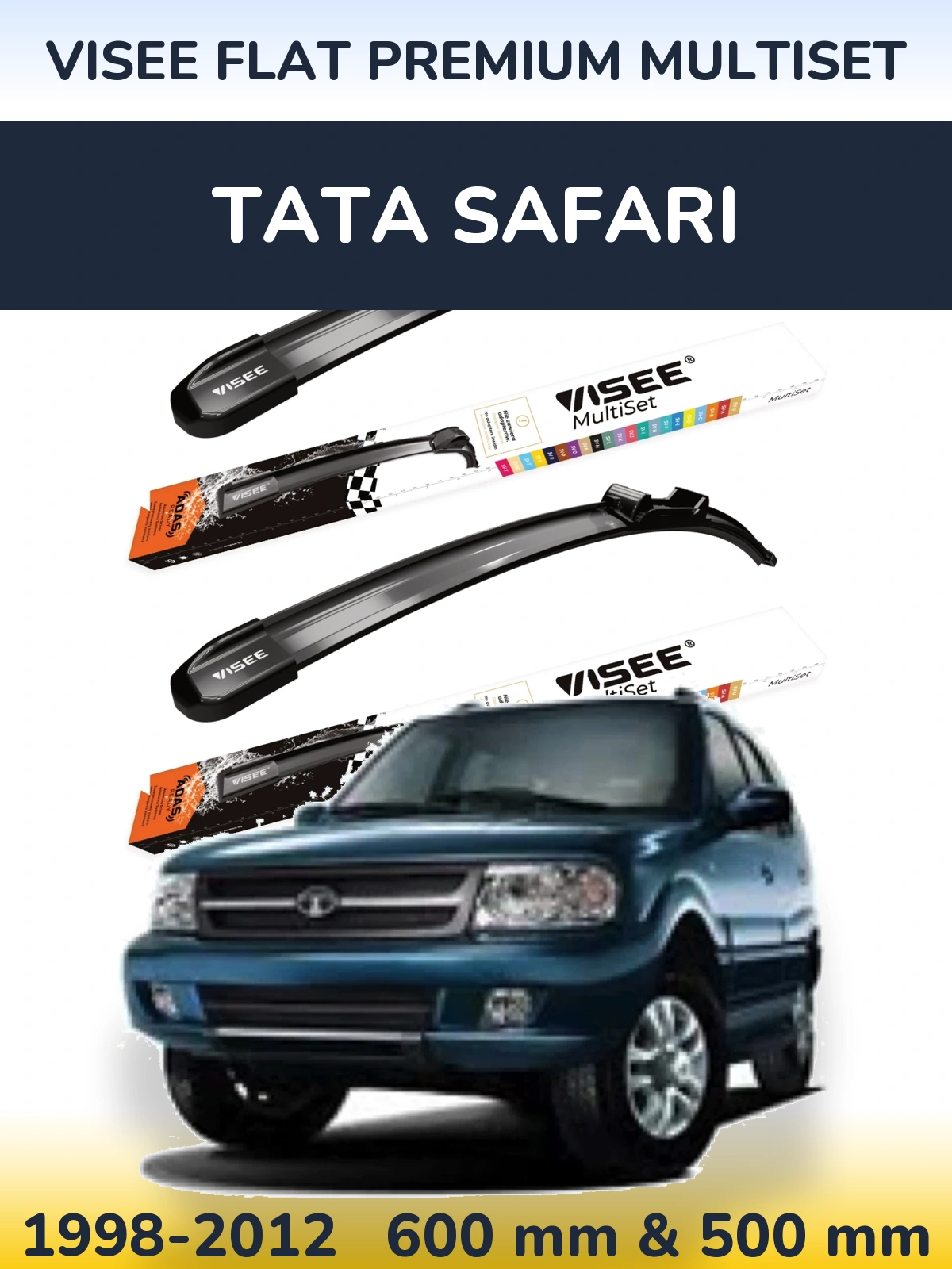 Ștergătoare VISEE FLAT PREMIUM MultiSet pentru Tata Safari