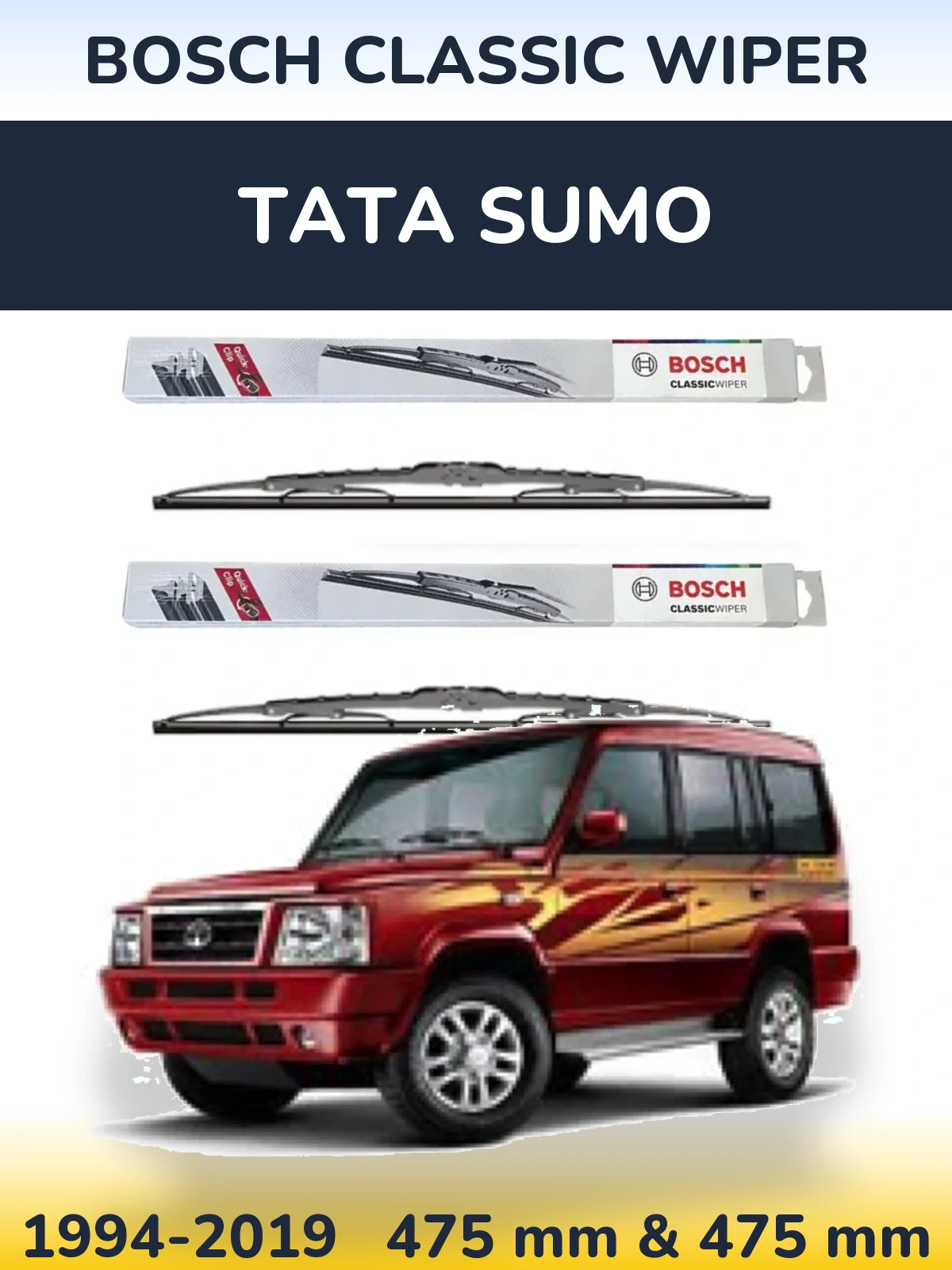Ștergătoare BOSCH Classic Wiper pentru Tata Sumo