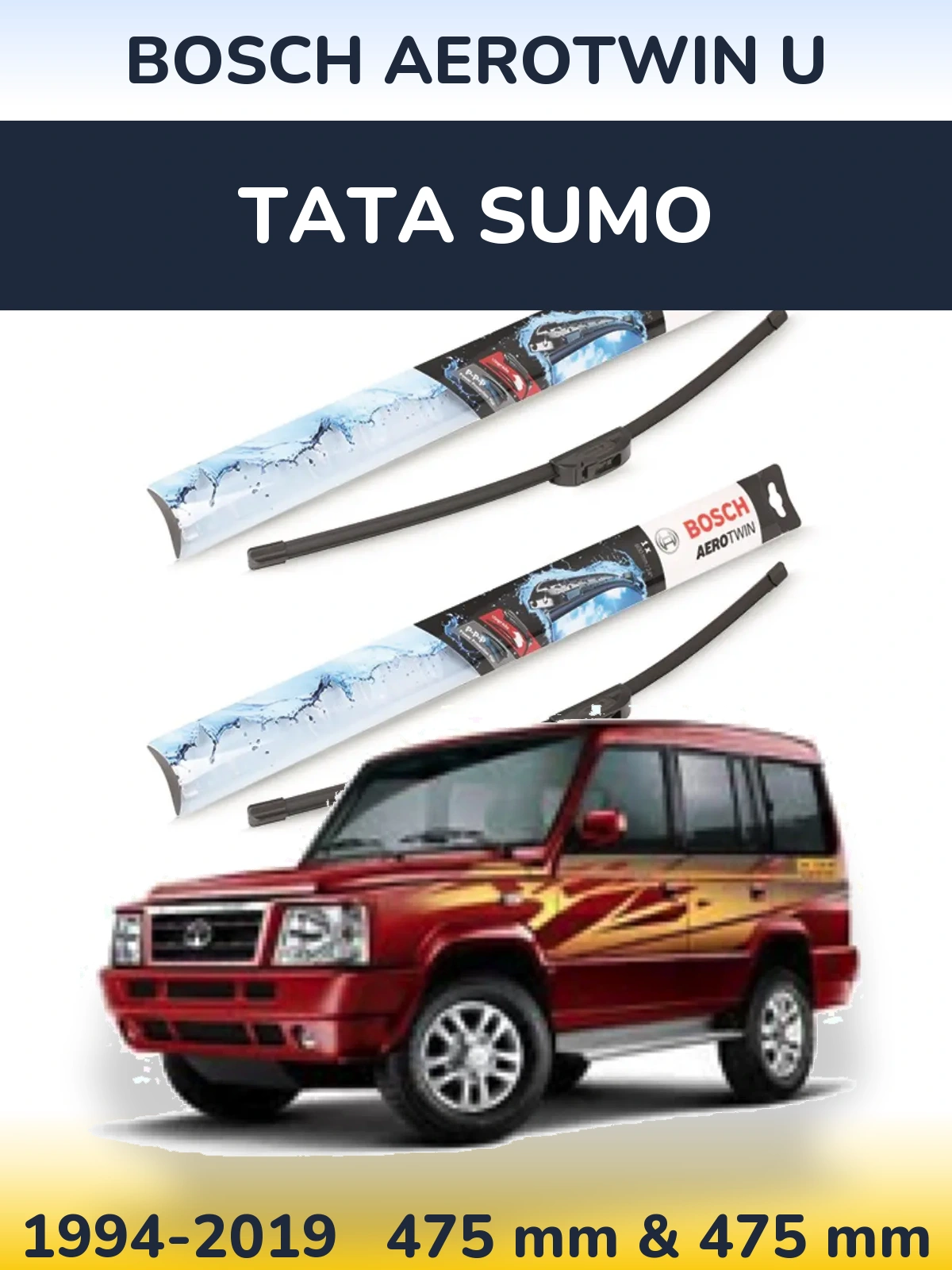 Ștergătoare BOSCH AeroTwin U pentru Tata Sumo