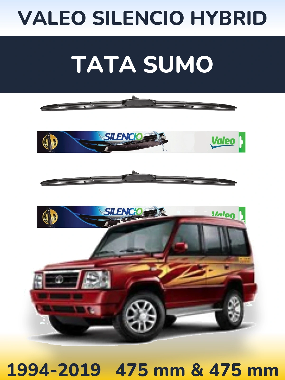Ștergătoare Valeo Silencio Hybrid pentru Tata Sumo