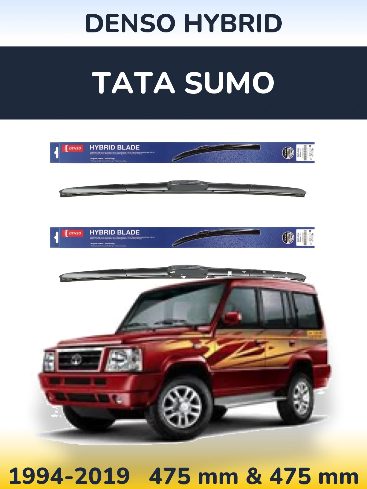 Ștergătoare Denso Hybrid pentru Tata Sumo
