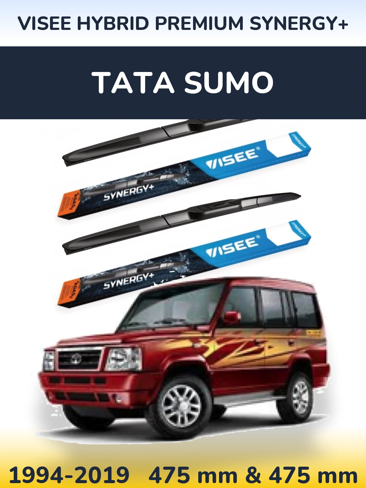 Ștergătoare VISEE HYBRID PREMIUM SYNERGY+ pentru Tata Sumo