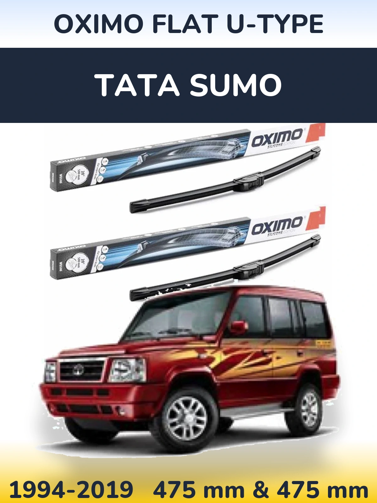 Ștergătoare Oximo Flat U-type pentru Tata Sumo