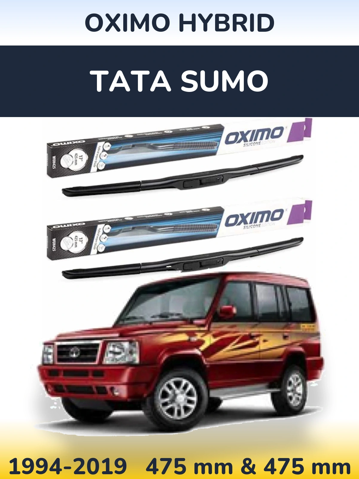 Ștergătoare Oximo Hybrid pentru Tata Sumo