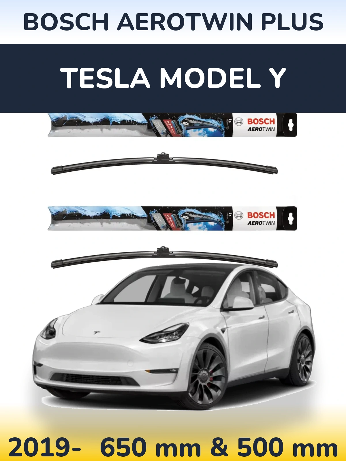 Ștergătoare BOSCH AeroTwin Plus pentru Tesla Model Y