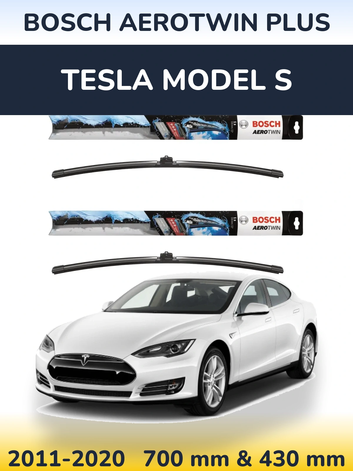 Ștergătoare BOSCH AeroTwin Plus pentru Tesla Model S