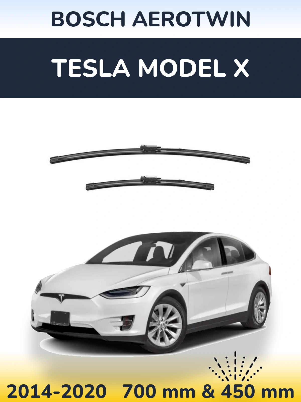 Ștergătoare BOSCH AeroTwin pentru Tesla Model X