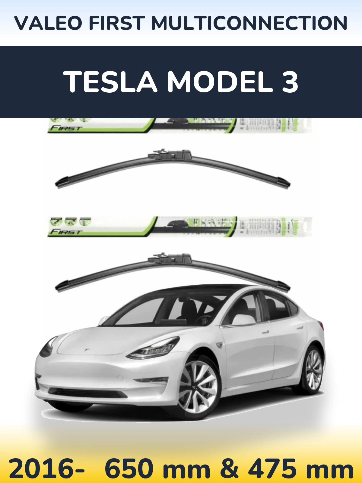 Ștergătoare Valeo First MultiConnection pentru Tesla Model 3