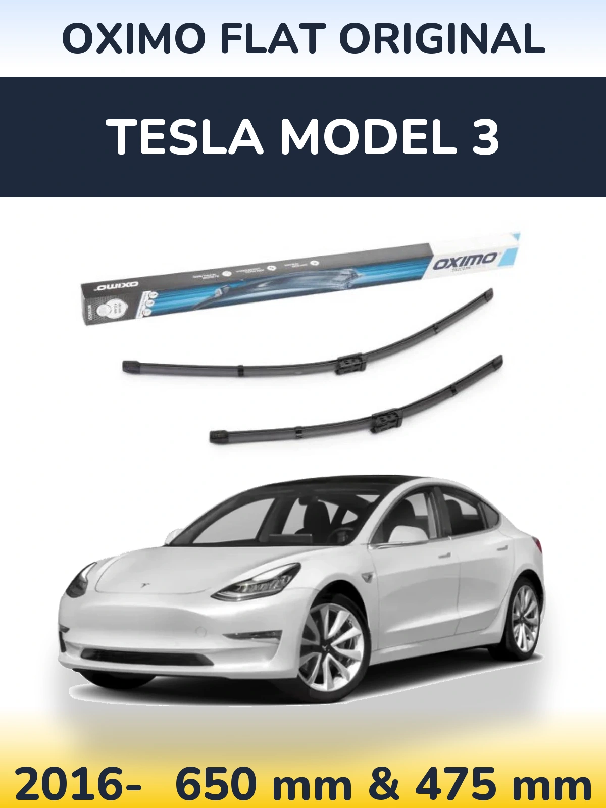 Ștergătoare Oximo Flat Original pentru Tesla Model 3