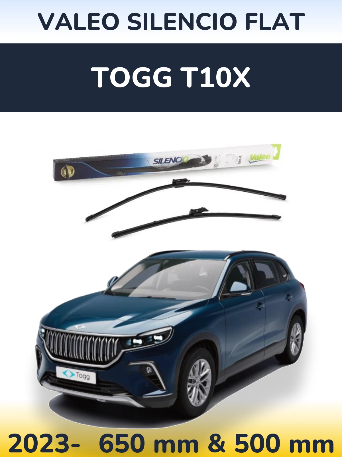 Ștergătoare Valeo Silencio Flat pentru TOGG T10X