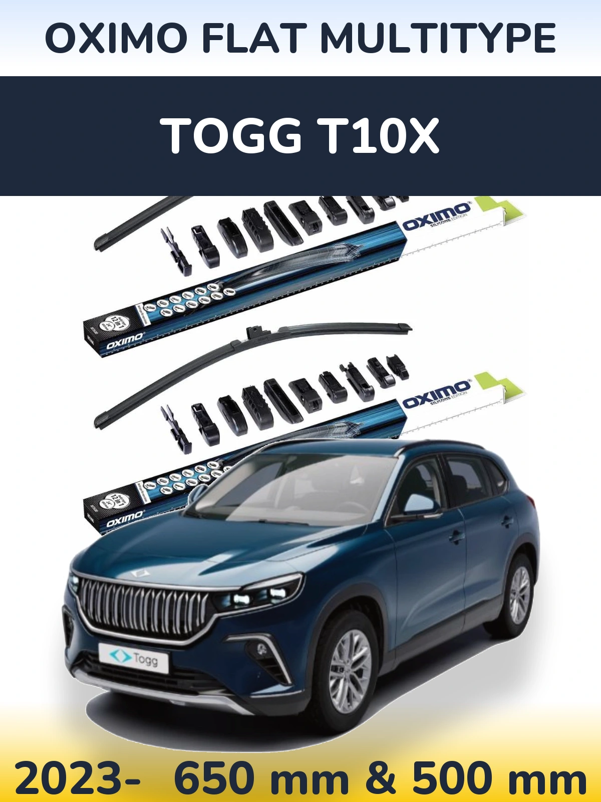 Ștergătoare Oximo Flat MultiTipe pentru TOGG T10X
