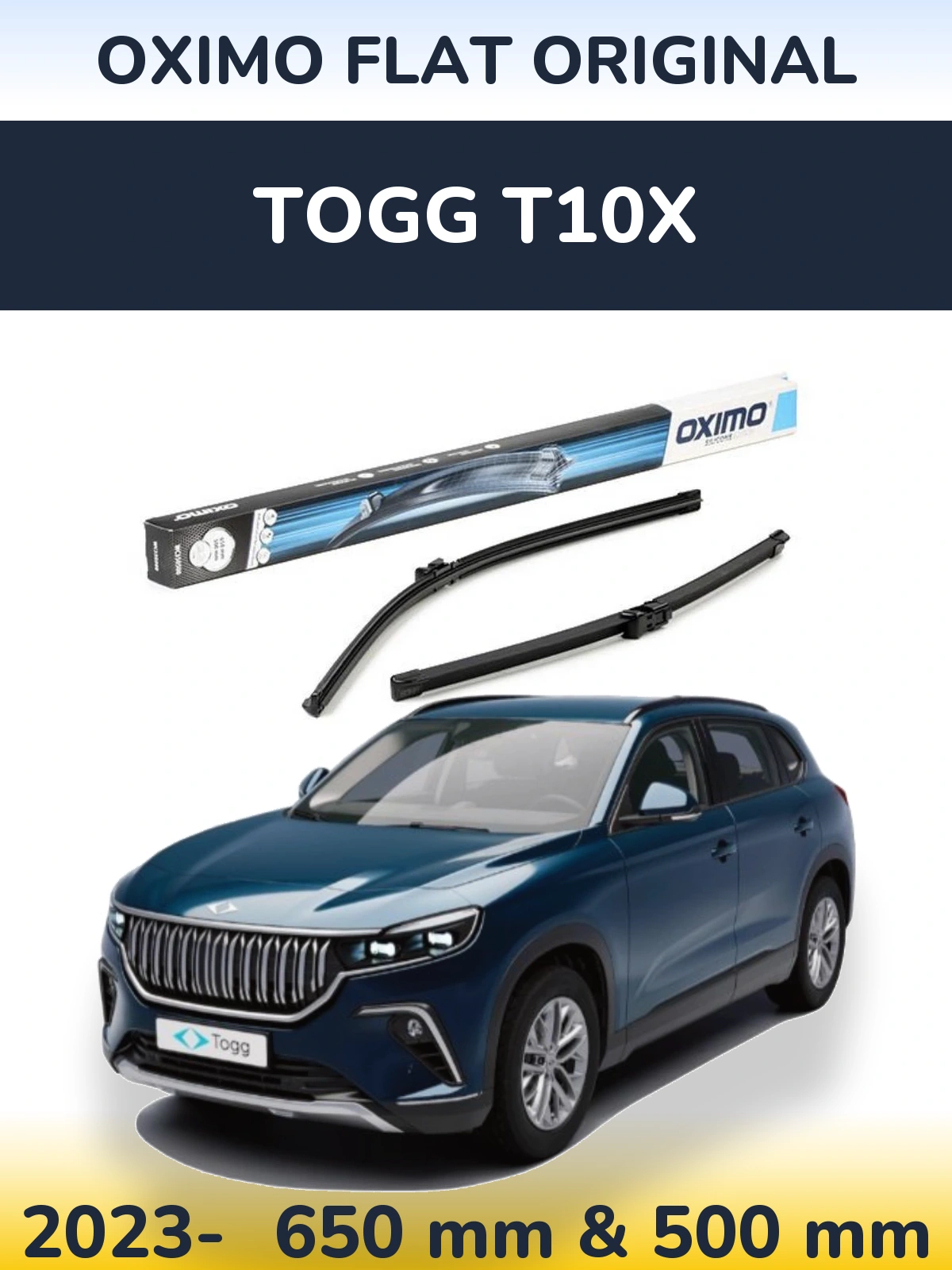 Ștergătoare Oximo Flat Original pentru TOGG T10X