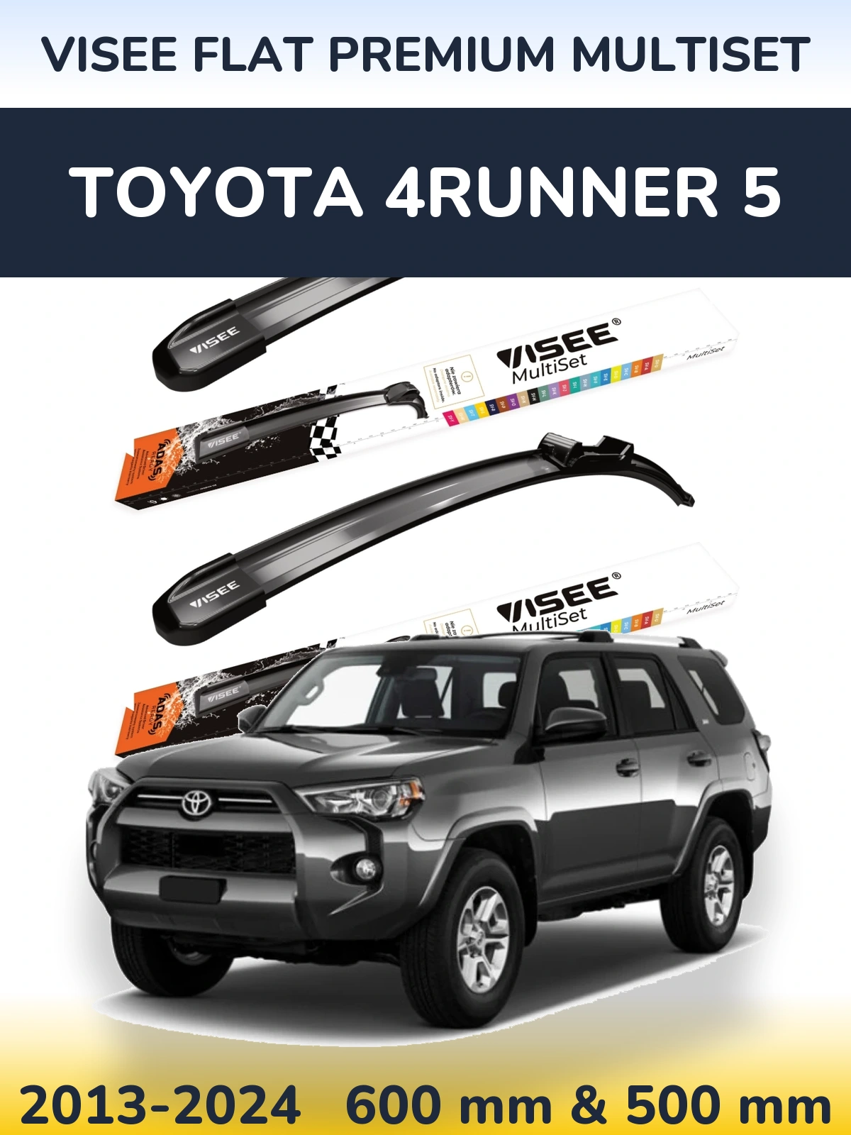 Ștergătoare VISEE FLAT PREMIUM MultiSet pentru Toyota 4Runner 5