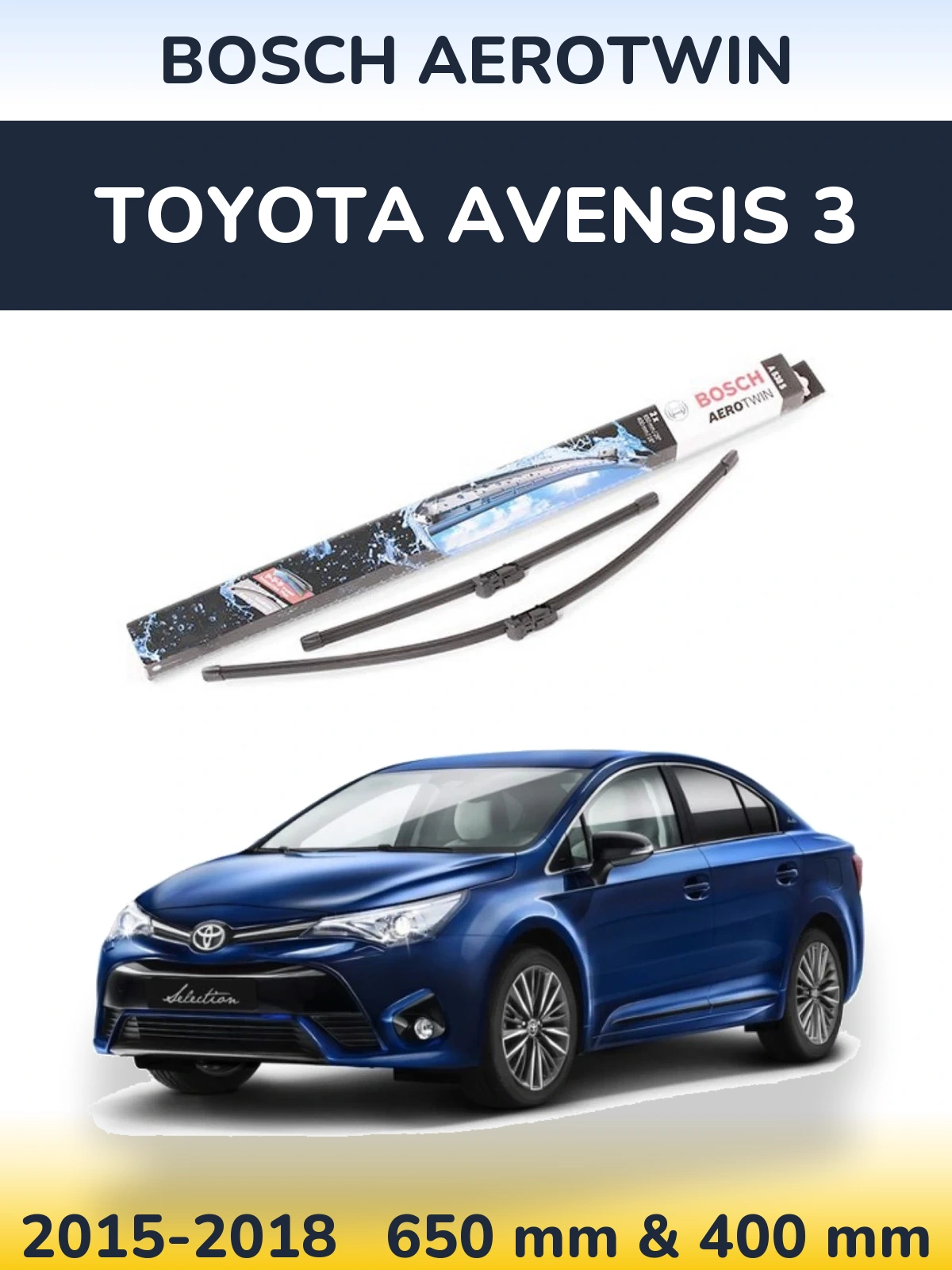 Ștergătoare BOSCH AeroTwin pentru Toyota Avensis 3