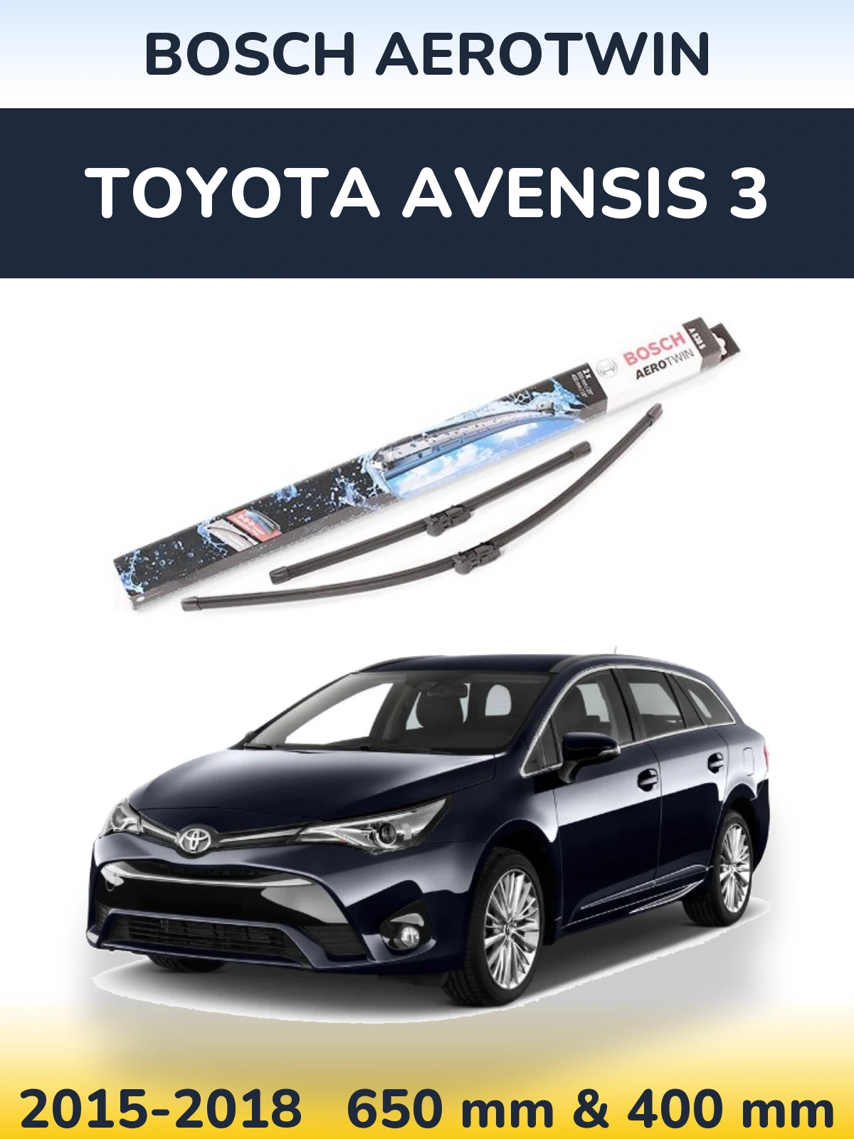 Ștergătoare BOSCH AeroTwin pentru Toyota Avensis 3