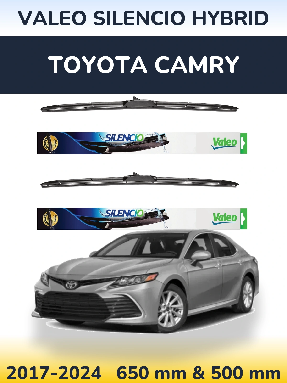 Ștergătoare Valeo Silencio Hybrid pentru Toyota Camry