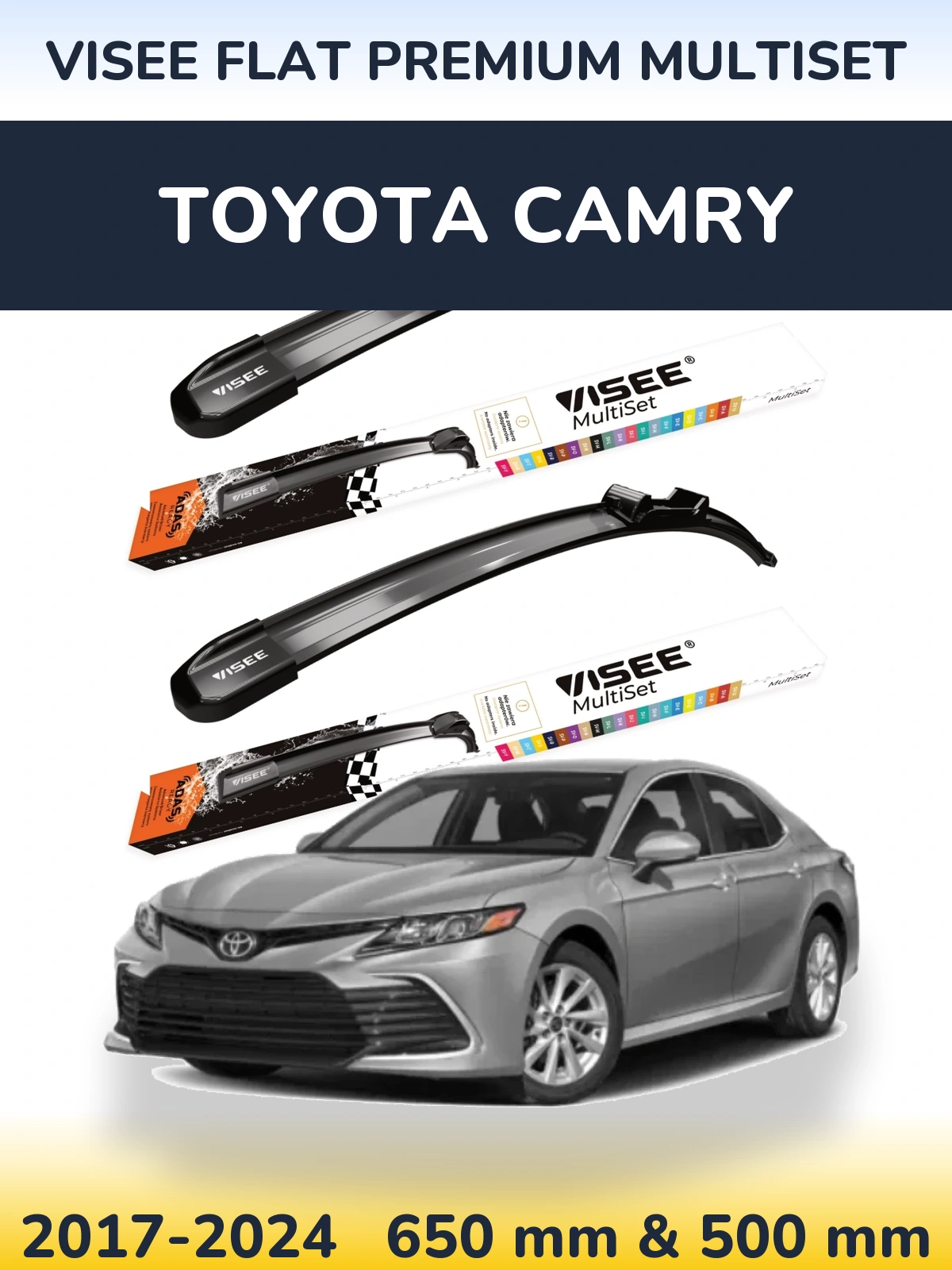 Ștergătoare VISEE FLAT PREMIUM MultiSet pentru Toyota Camry