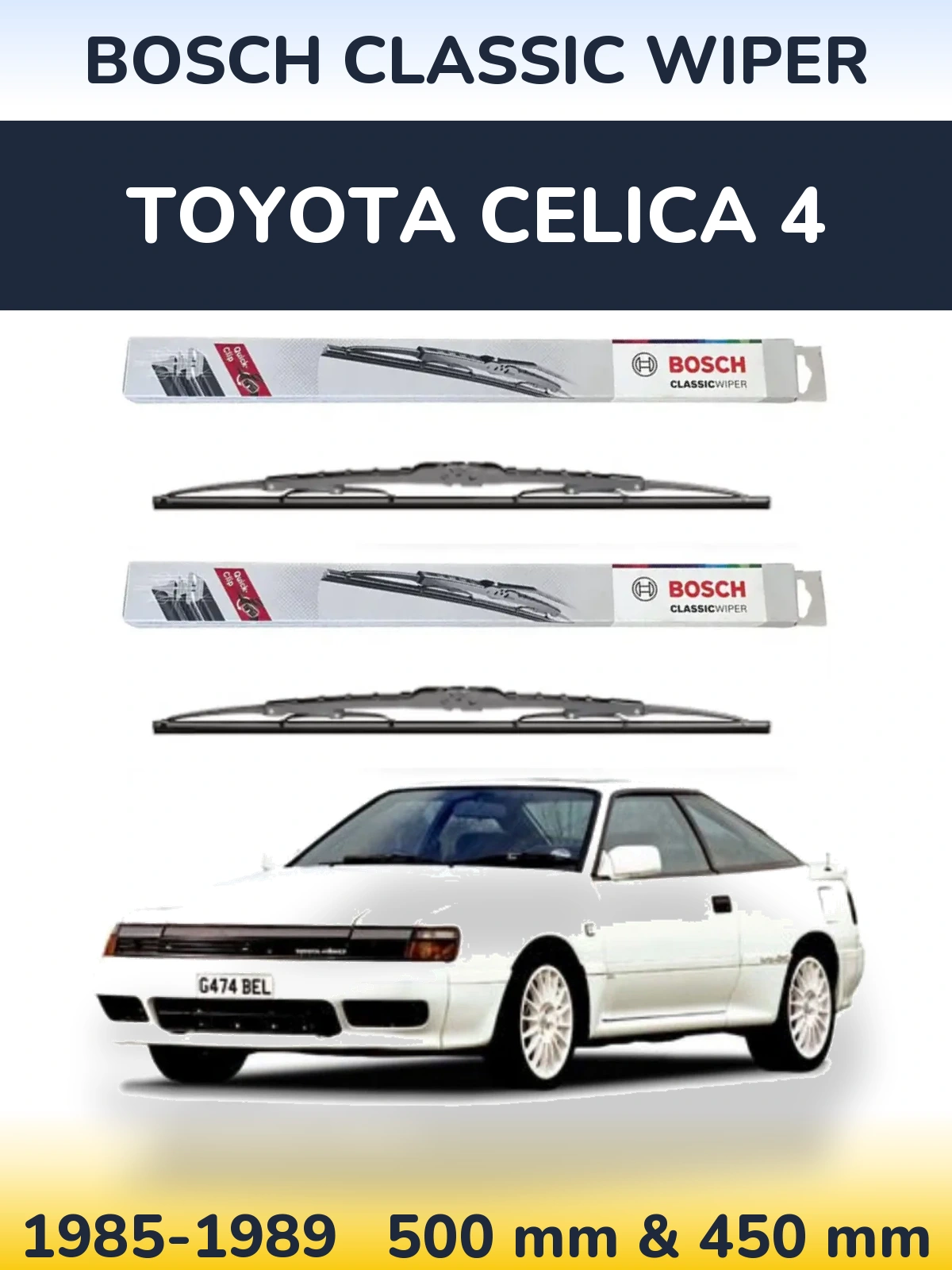 Ștergătoare BOSCH Classic Wiper pentru Toyota Celica 4