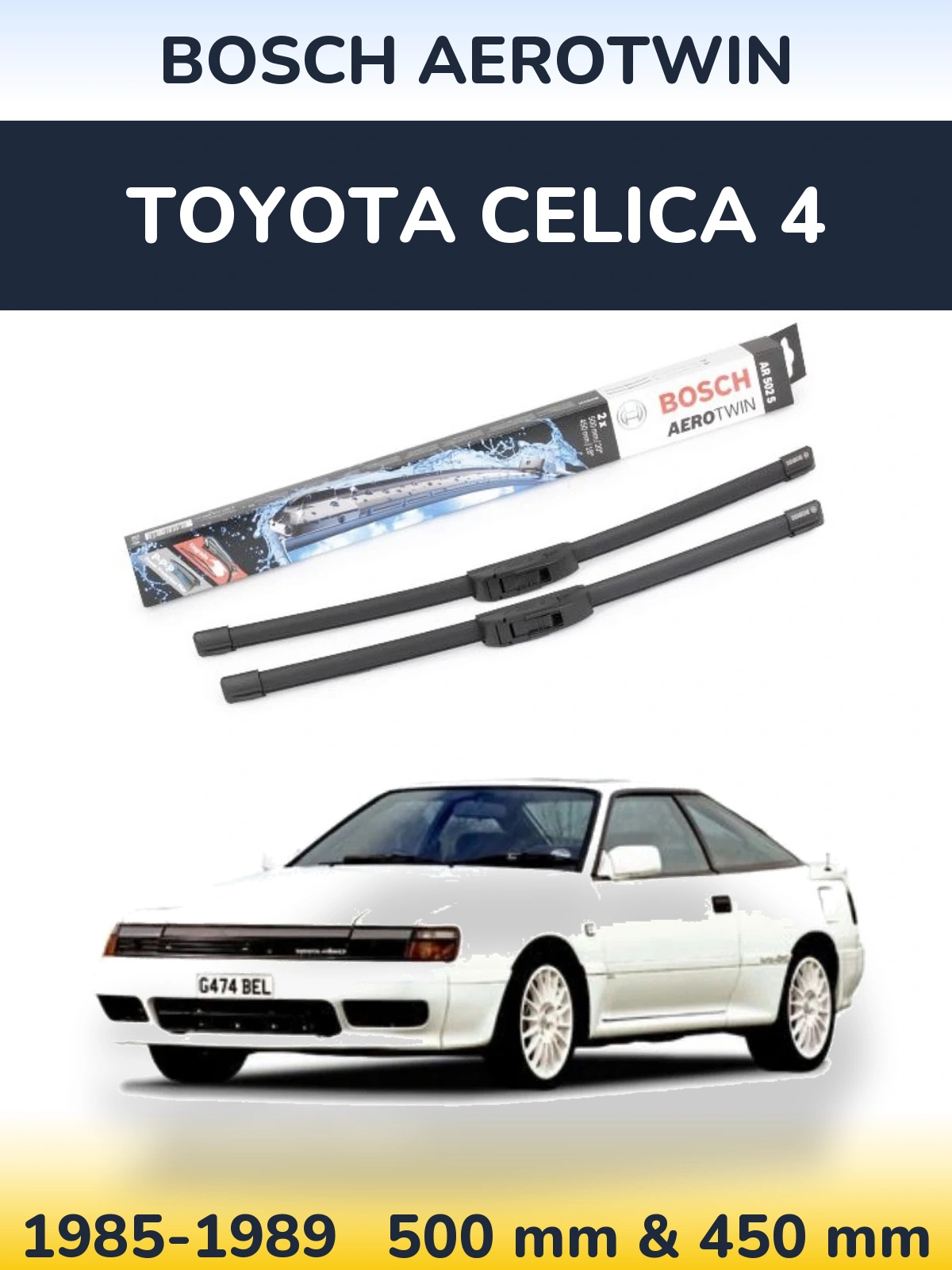 Ștergătoare BOSCH AeroTwin pentru Toyota Celica 4