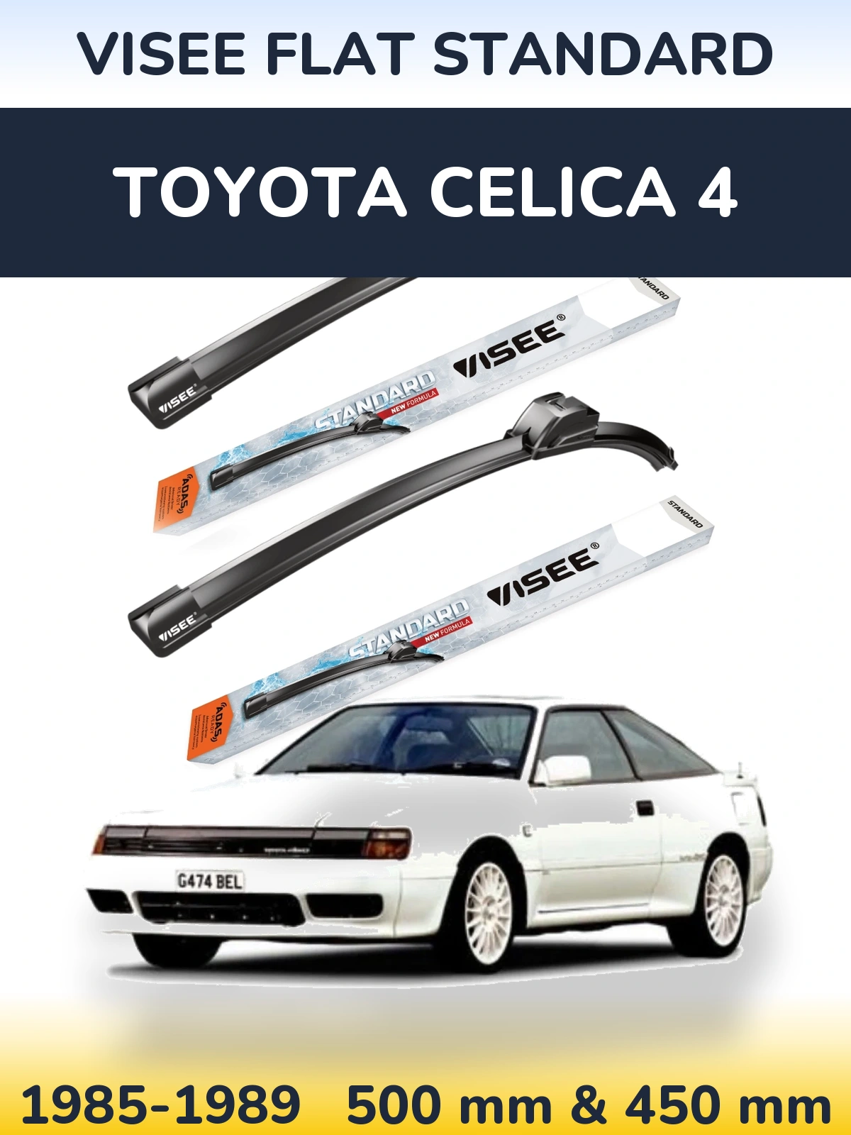 Ștergătoare VISEE FLAT STANDARD pentru Toyota Celica 4