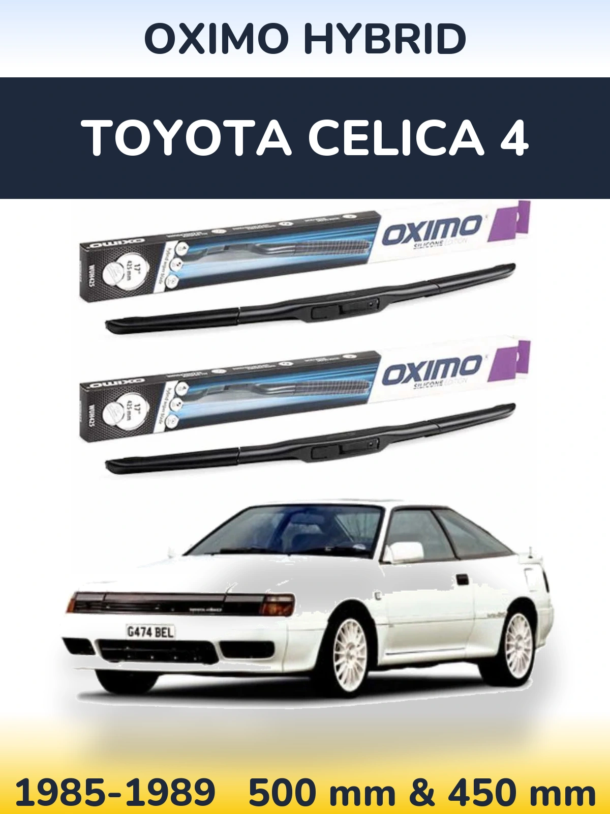 Ștergătoare Oximo Hybrid pentru Toyota Celica 4