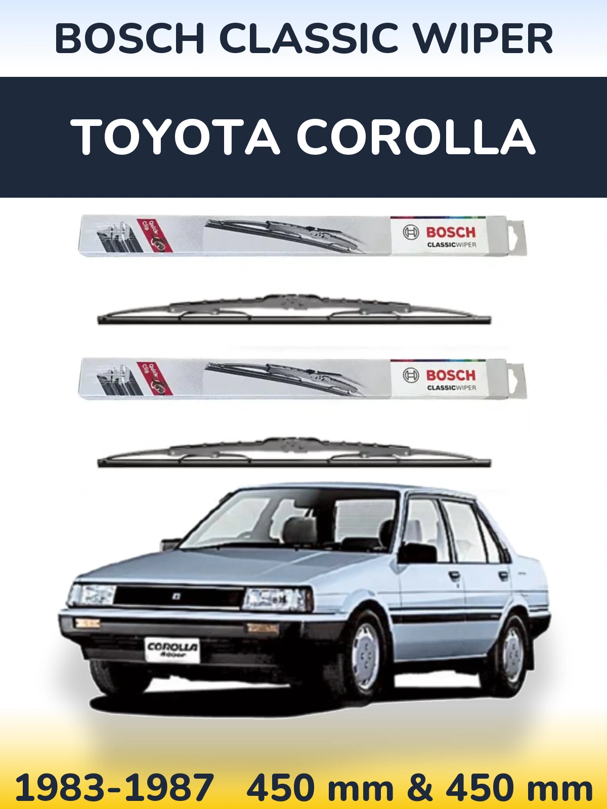 Ștergătoare BOSCH Classic Wiper pentru Toyota Corolla