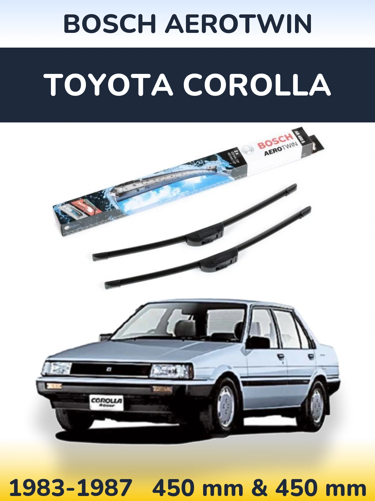 Ștergătoare BOSCH AeroTwin pentru Toyota Corolla